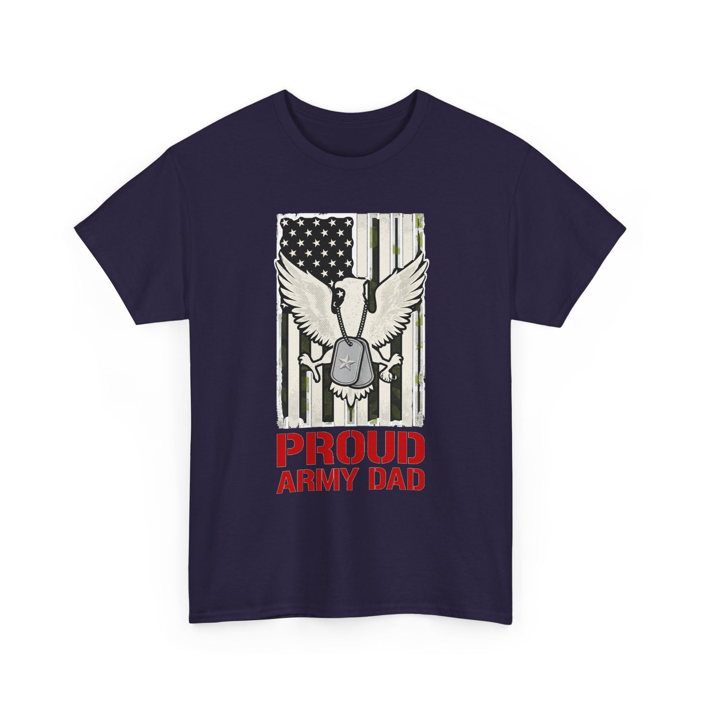 Proud Army Dad Dog Tags & Flag