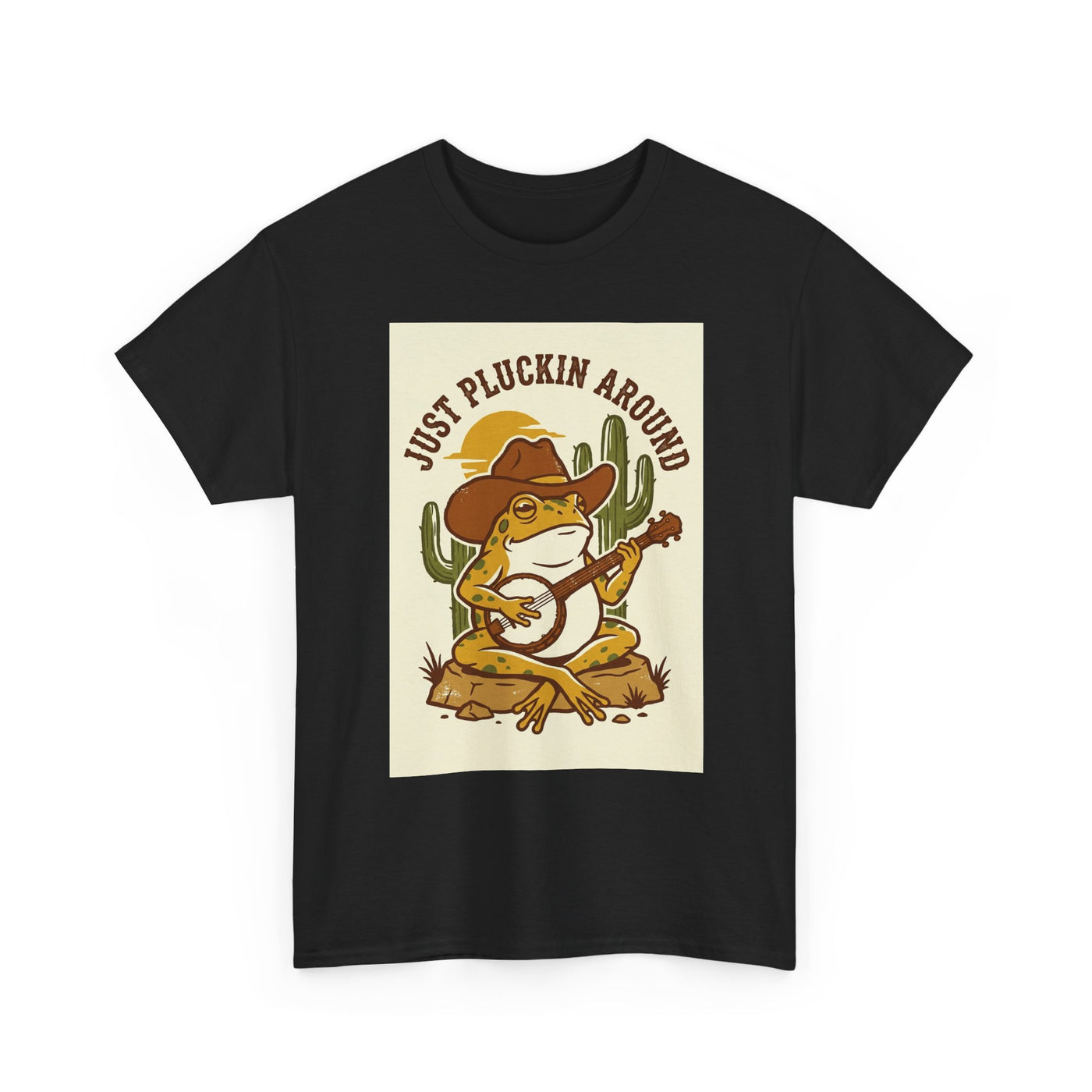 Just Pluckin Around Cowboy Toad Tee