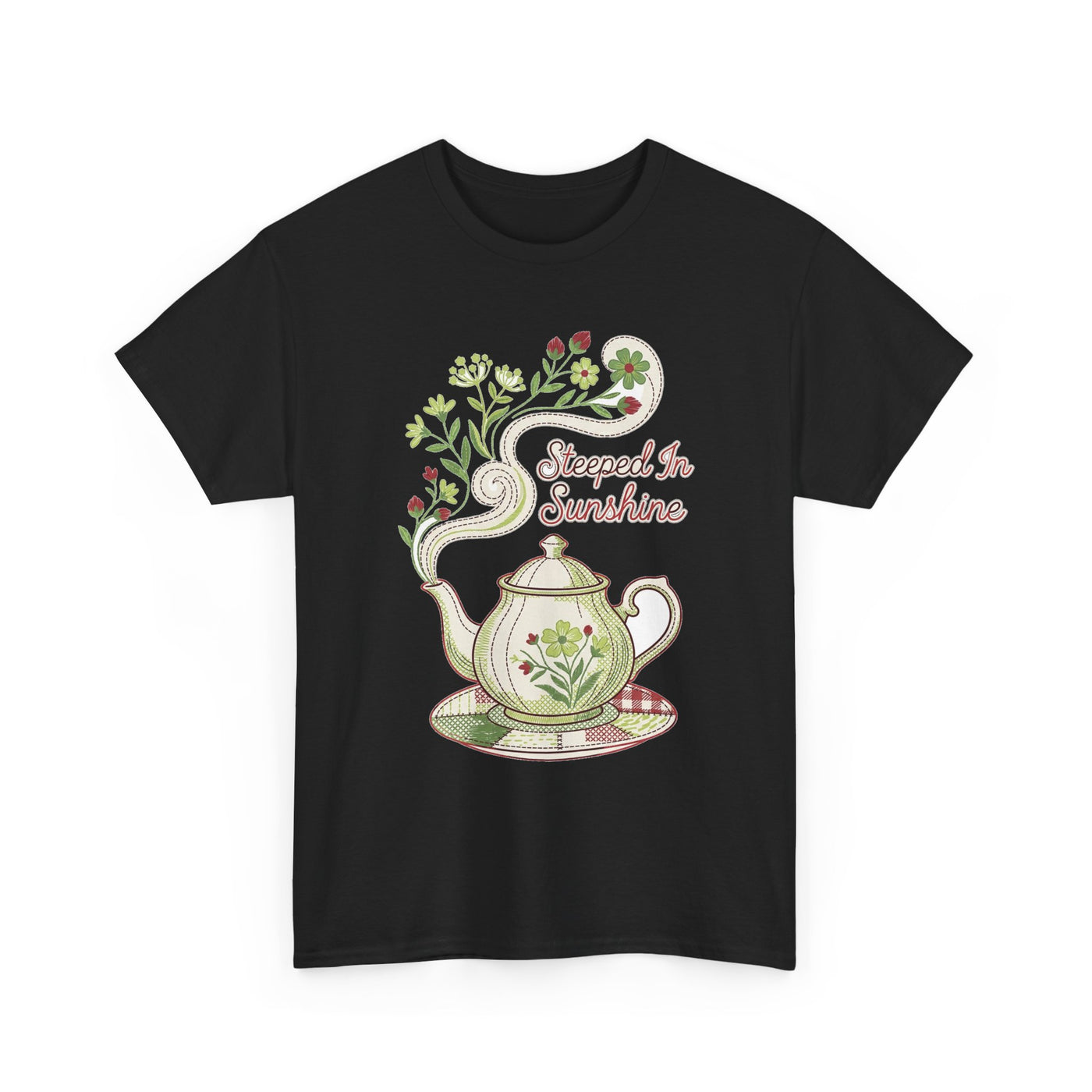 Steeped In Sunshine Faux Stitch Teapot