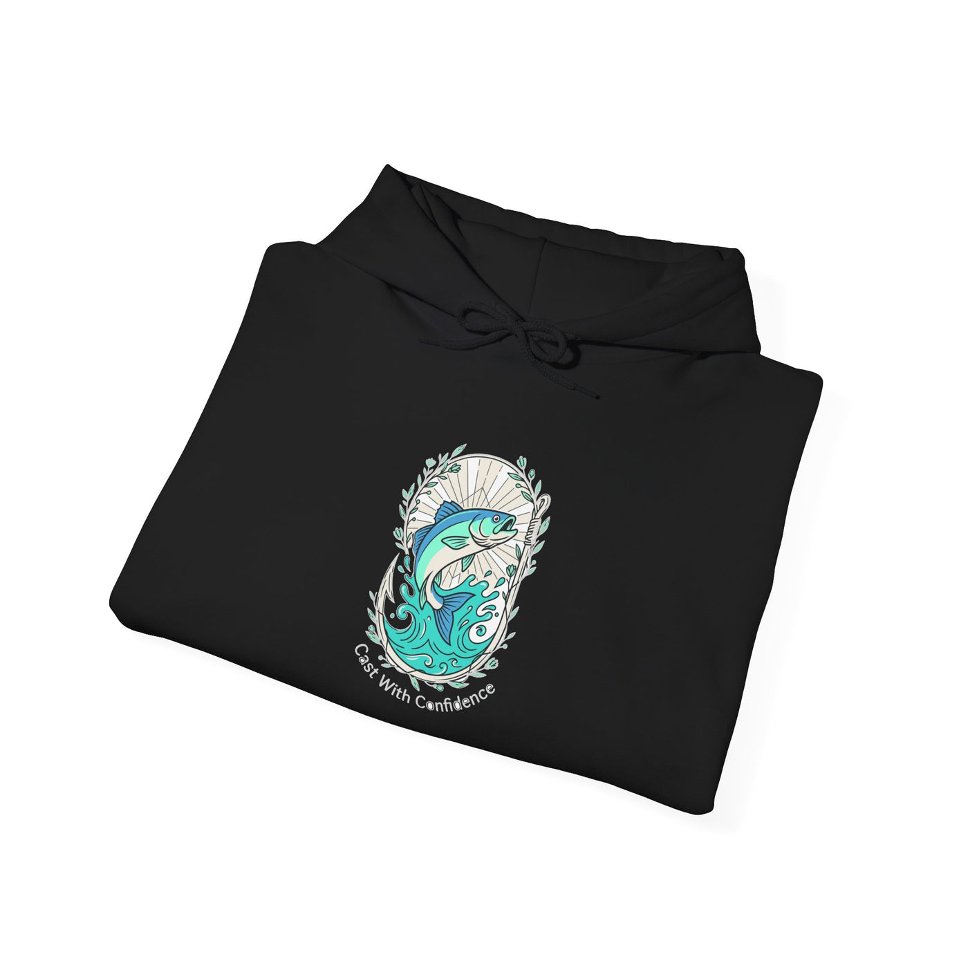Reel Strength Floral Hook Fishing Hoodie