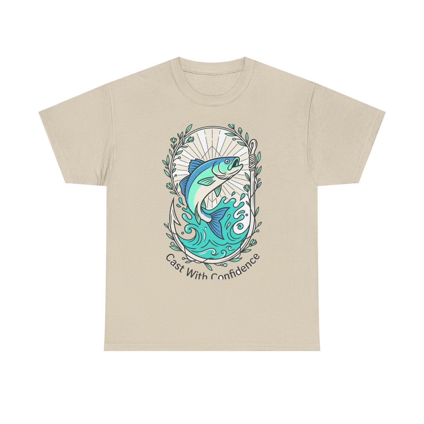 Cast With Confidence Floral Fishing Tee