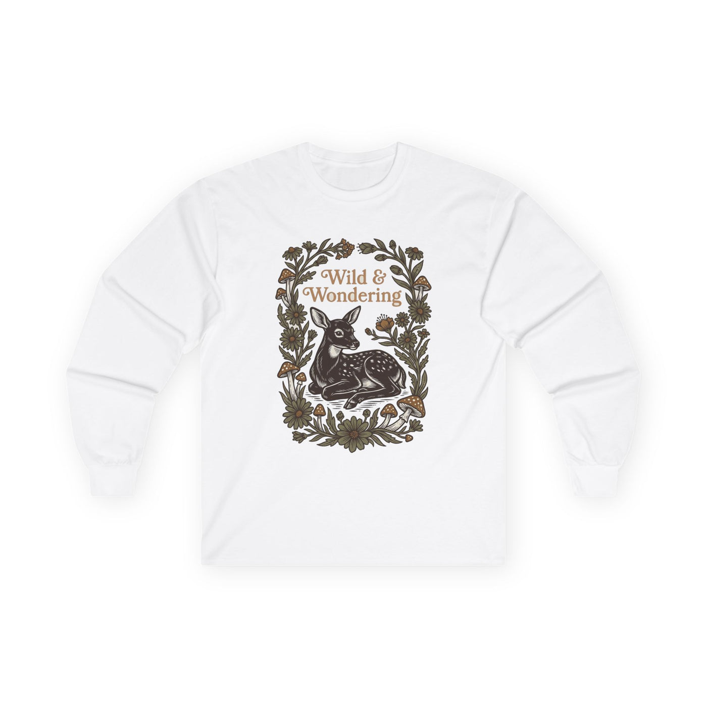 Forest Child Vintage Fawn & Fungi Long Sleeve