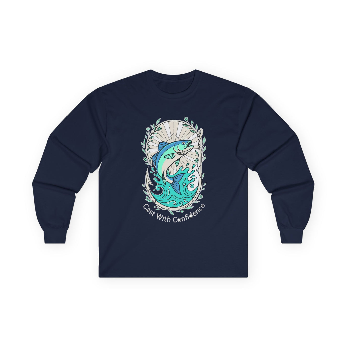 Reel Strength Floral Hook Fishing Long Sleeve