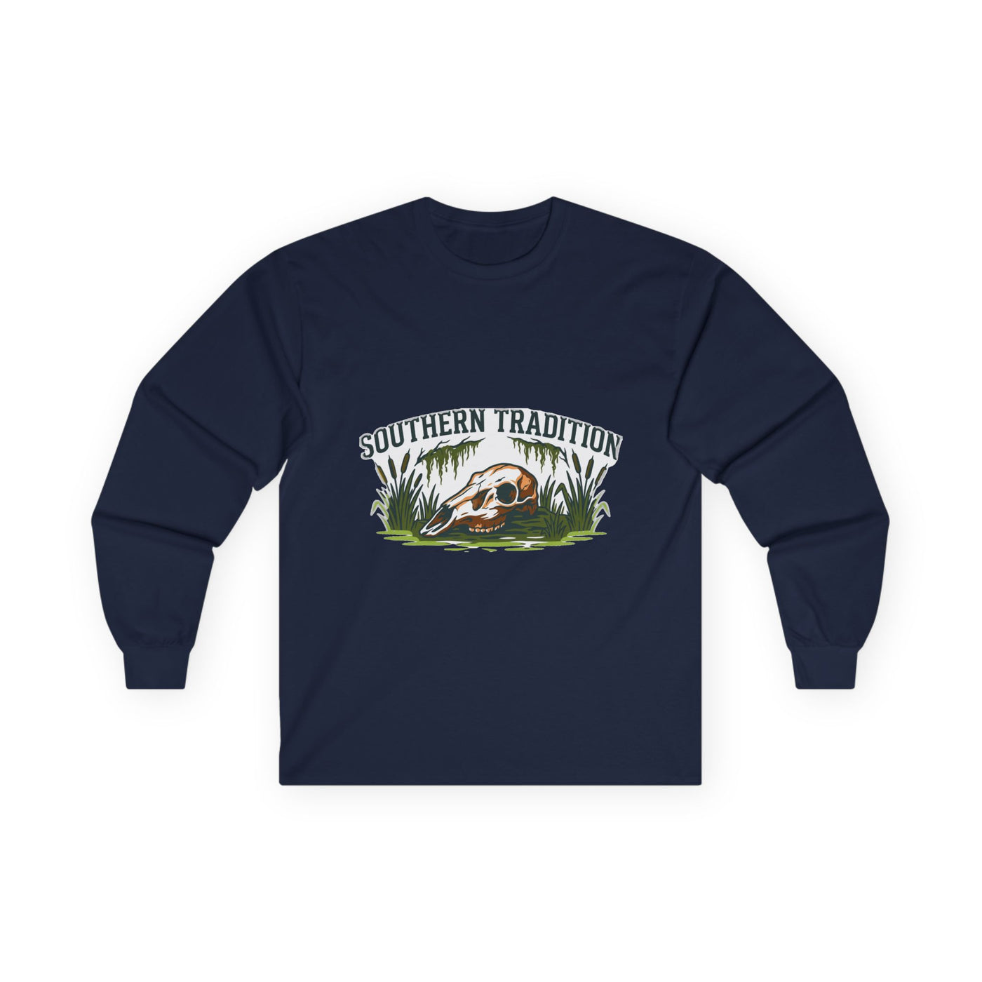 Vintage Southern Outdoors Deer Skull Long Sleeve