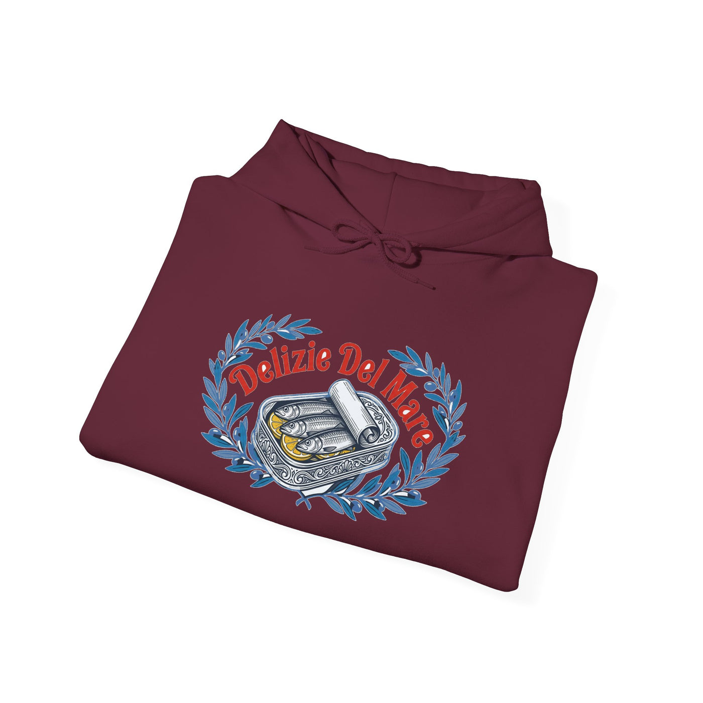 Retro Italian Sardine Tin Art Hoodie