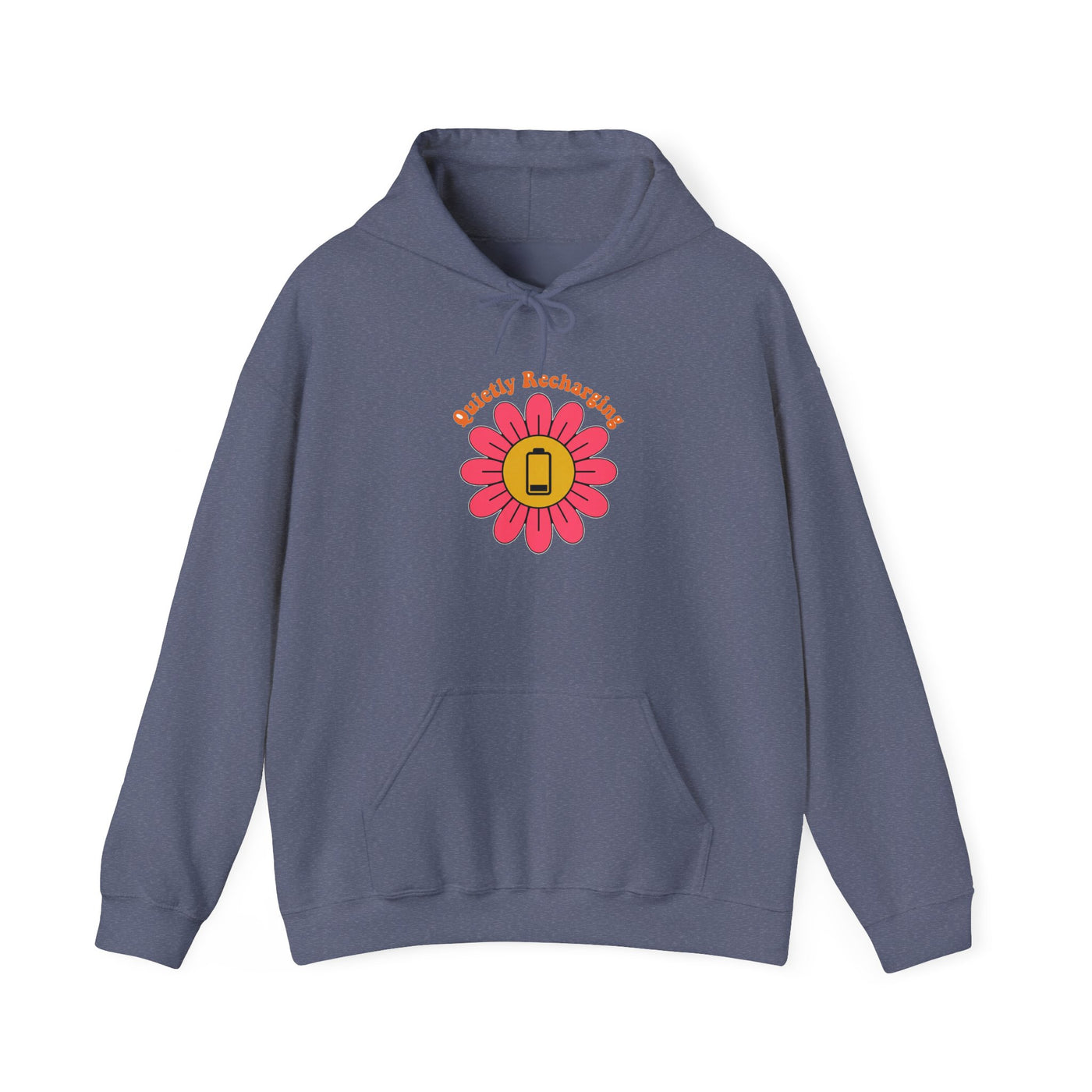 Recharging My Spark Retro Flower Hoodie