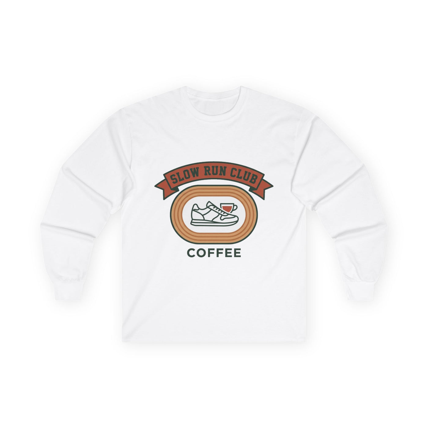 Retro Slow Run Coffee Crest Long Sleeve