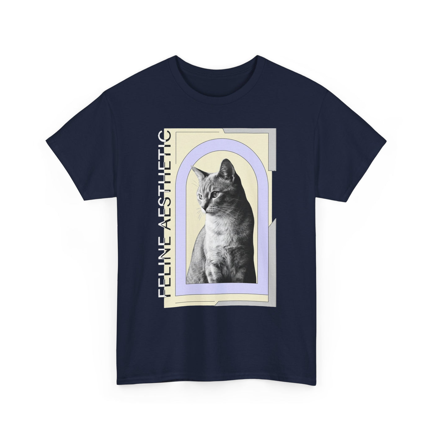 Editorial Feline Aesthetic Cat T-Shirt