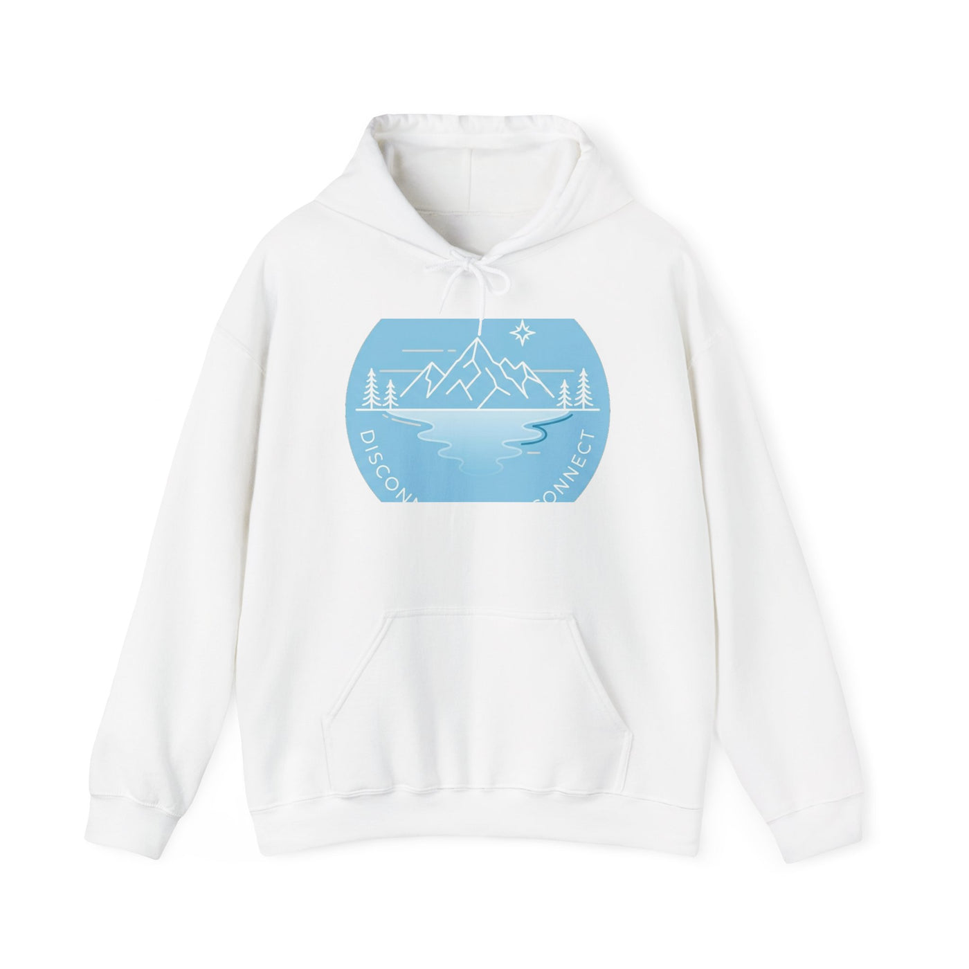 Unplugged Horizons: Glacier Escape Hoodie