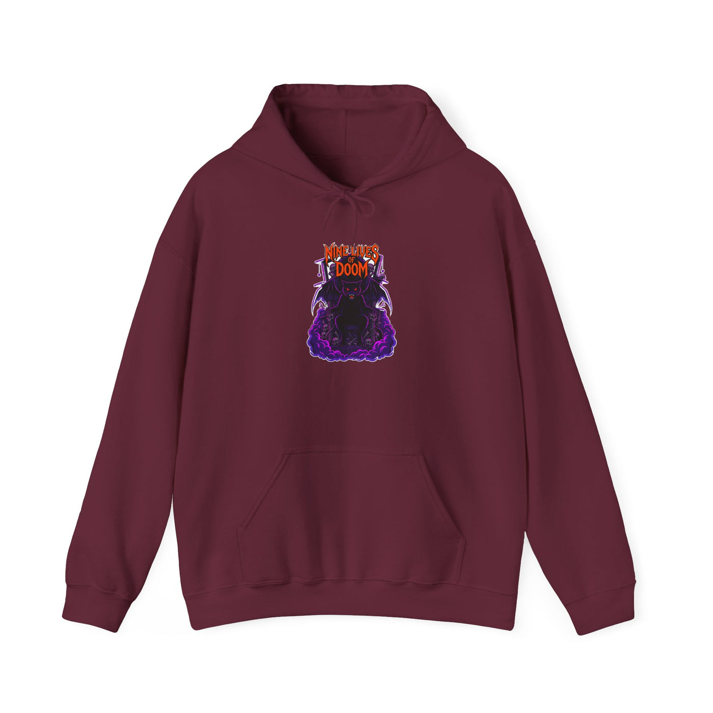 Feline of the Abyss Gothic Metal Hoodie