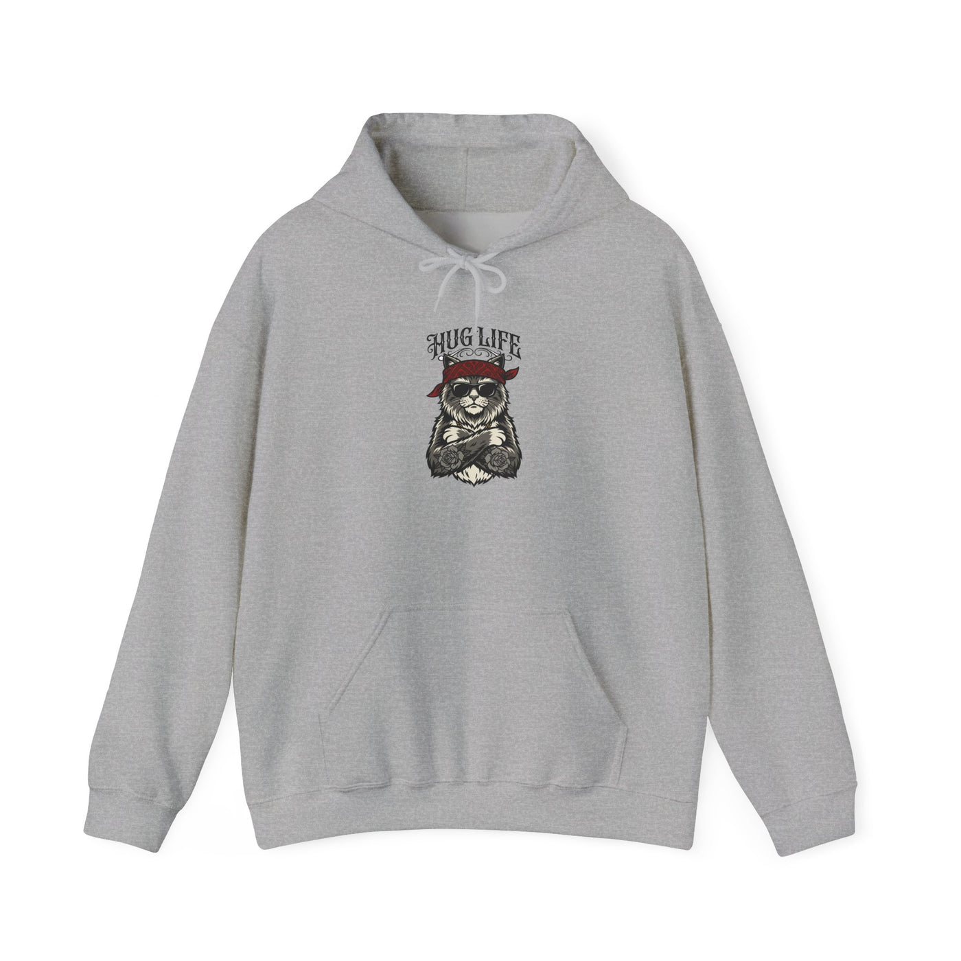 Hug Life Hardcore Bandana Feline Hoodie