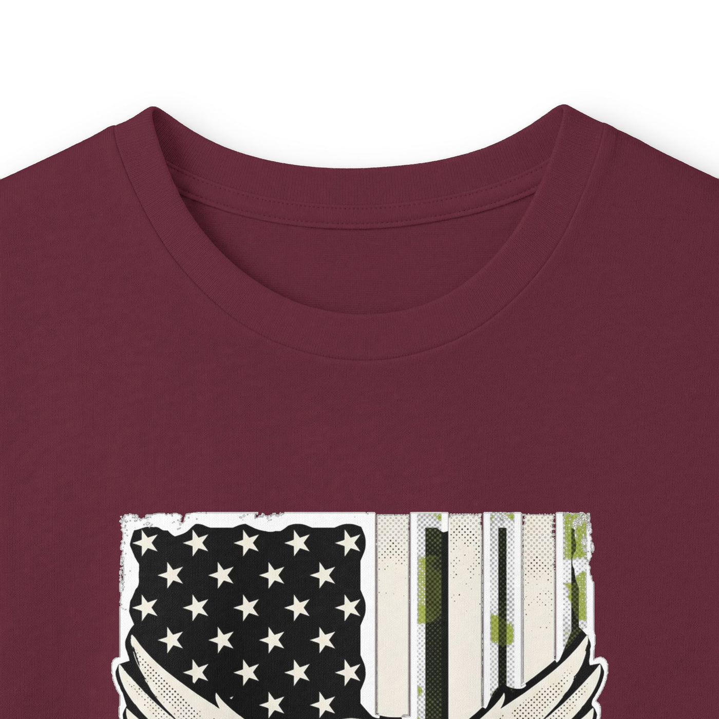 Proud Army Dad Dog Tags & Flag Long Sleeve