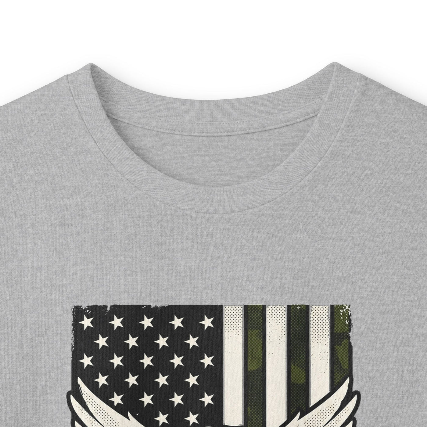 Proud Army Dad Dog Tags & Flag Long Sleeve