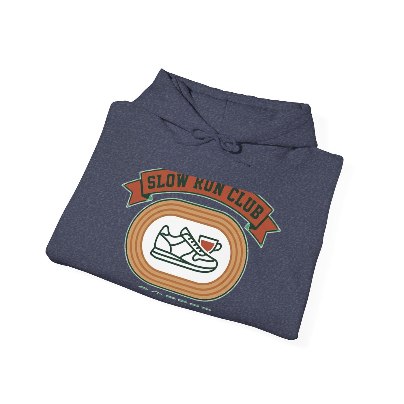 Retro Slow Run Coffee Crest Hoodie