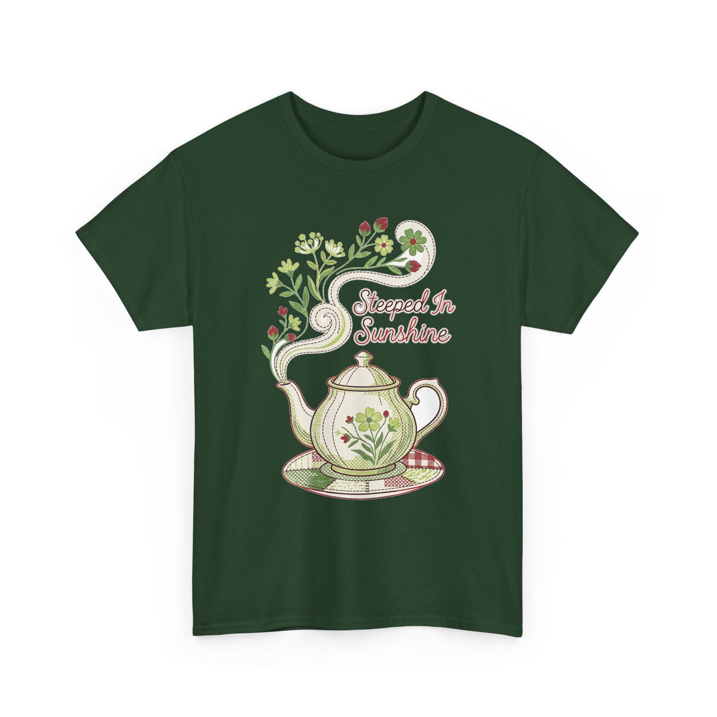 Steeped In Sunshine Faux Stitch Teapot