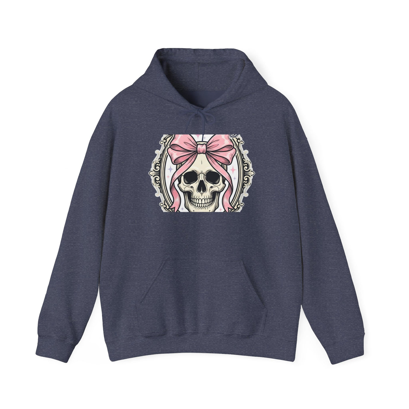 Healing But Exhausted Coquette Skull Hoodie