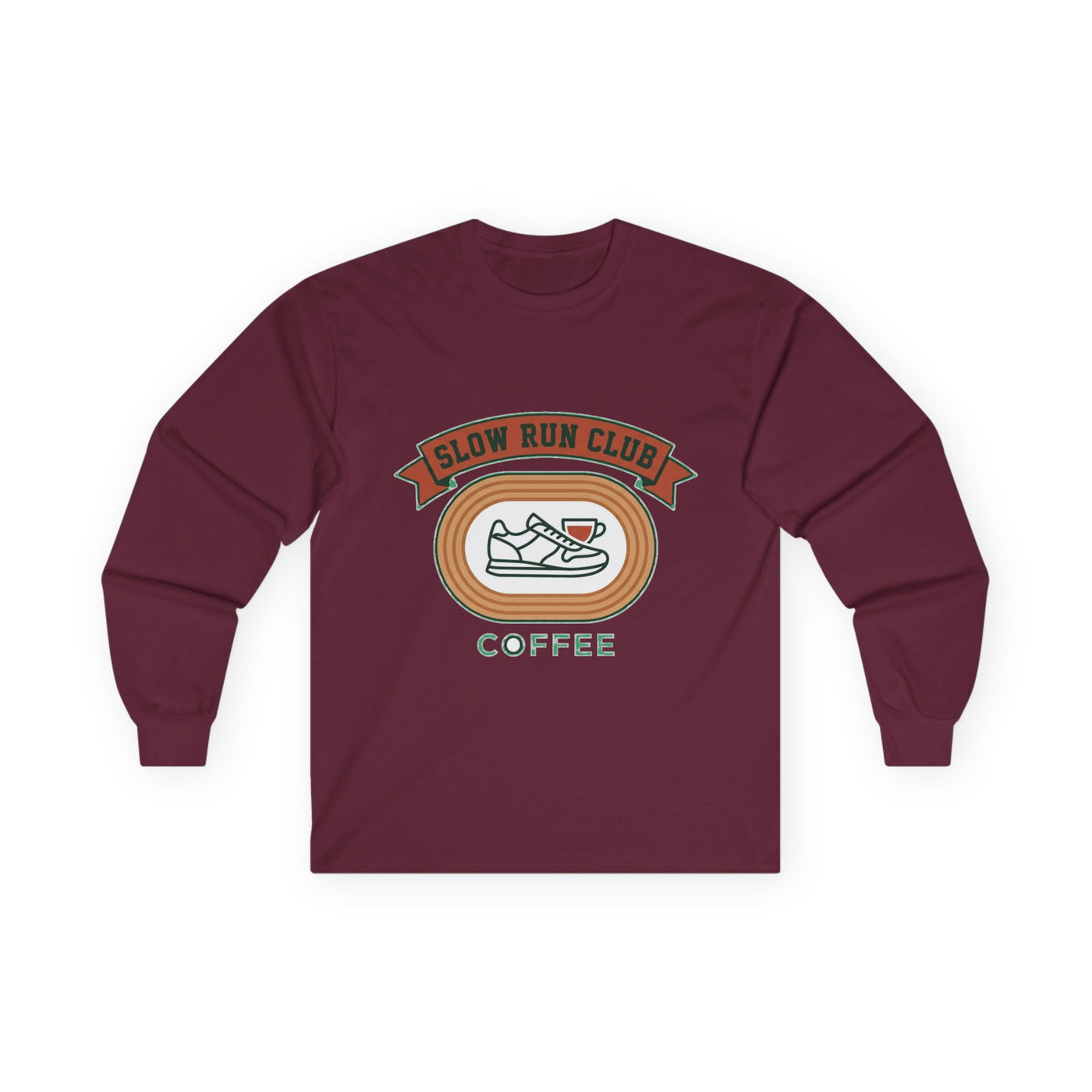 Retro Slow Run Coffee Crest Long Sleeve