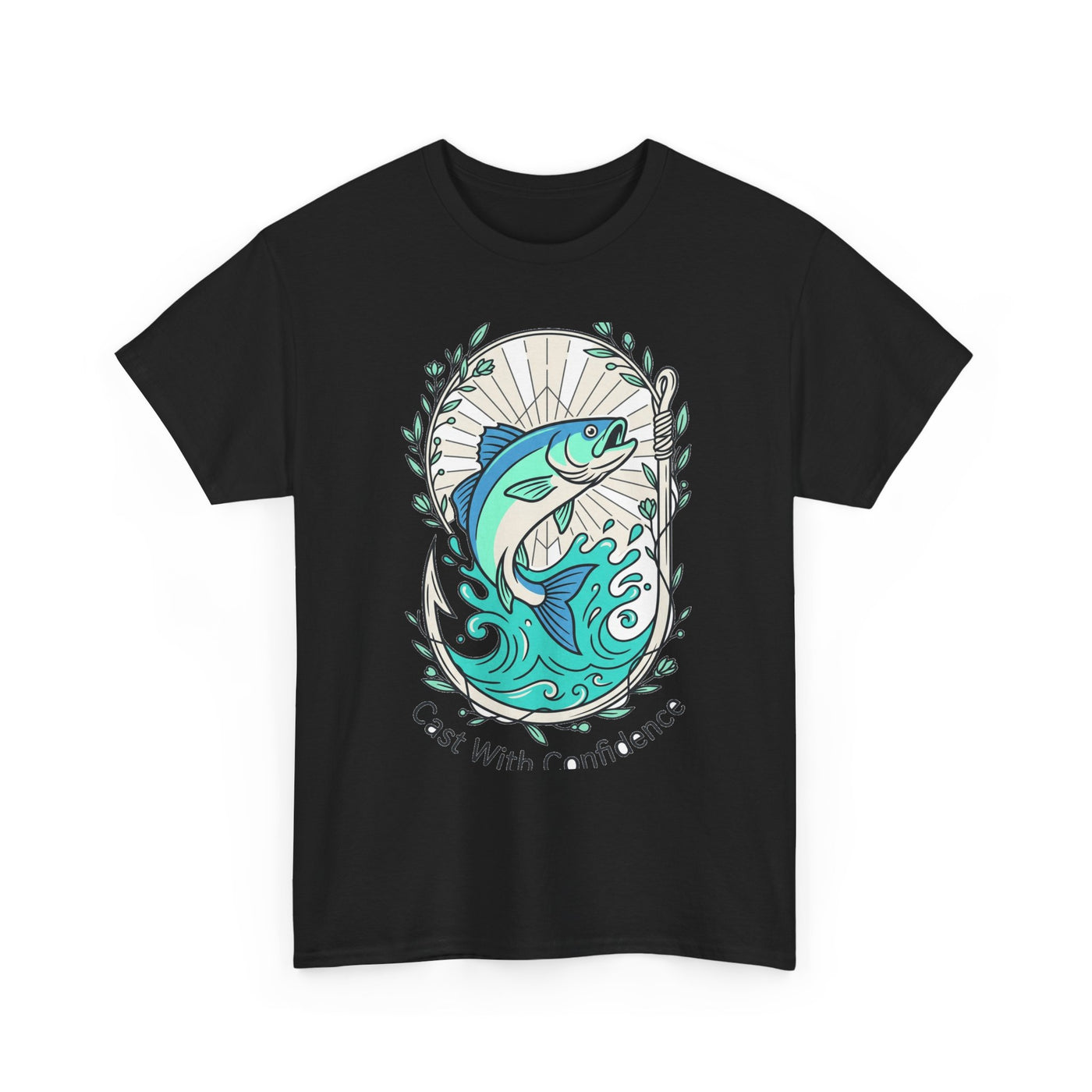 Cast With Confidence Floral Fishing Tee