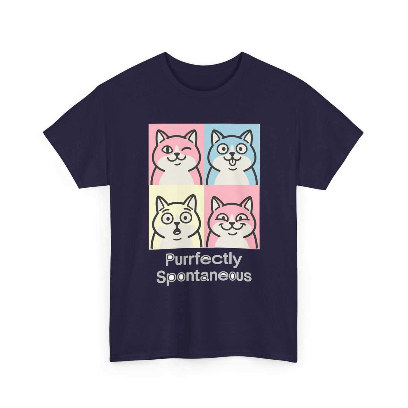 Pastel Pop Art Kitten Grid