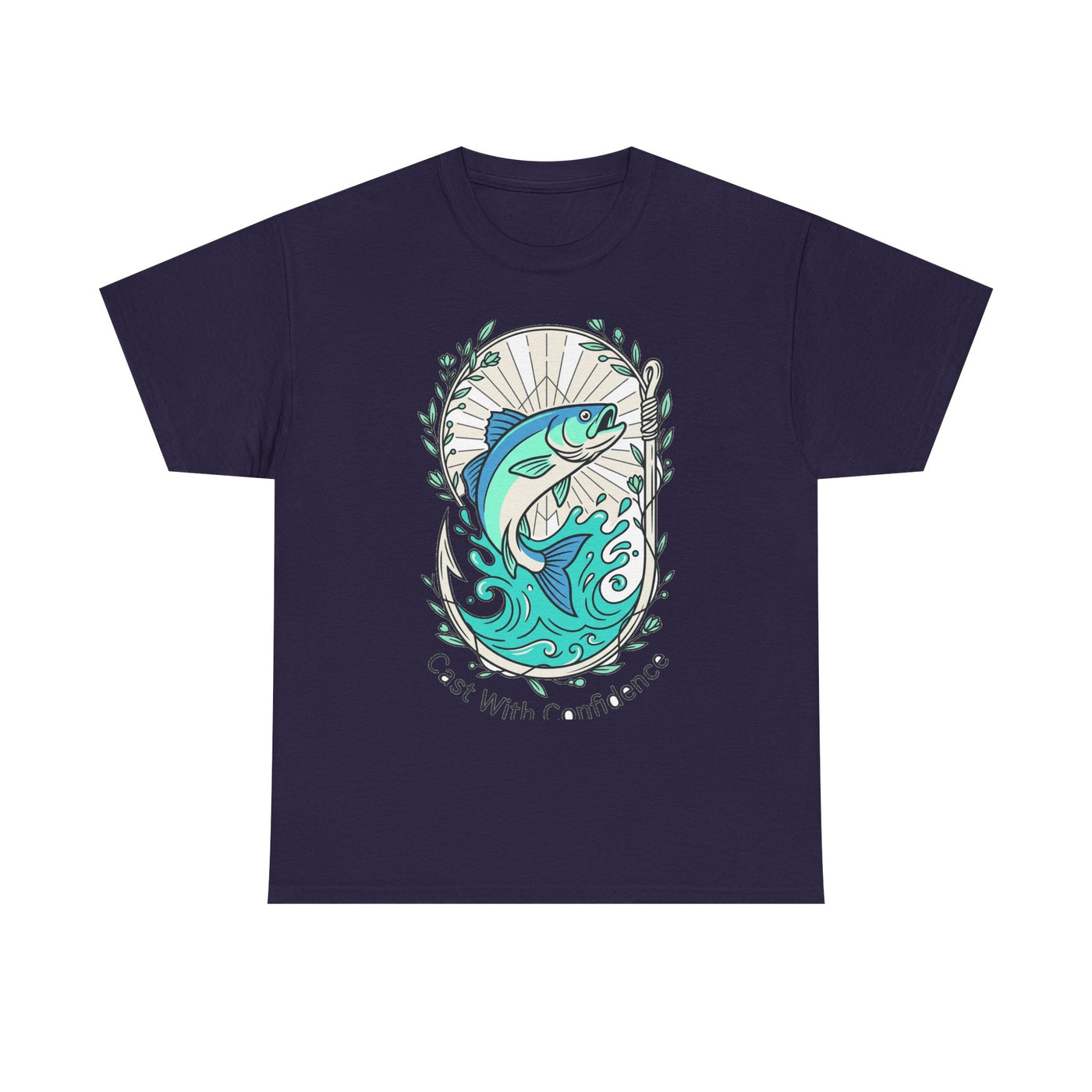 Cast With Confidence Floral Fishing Tee