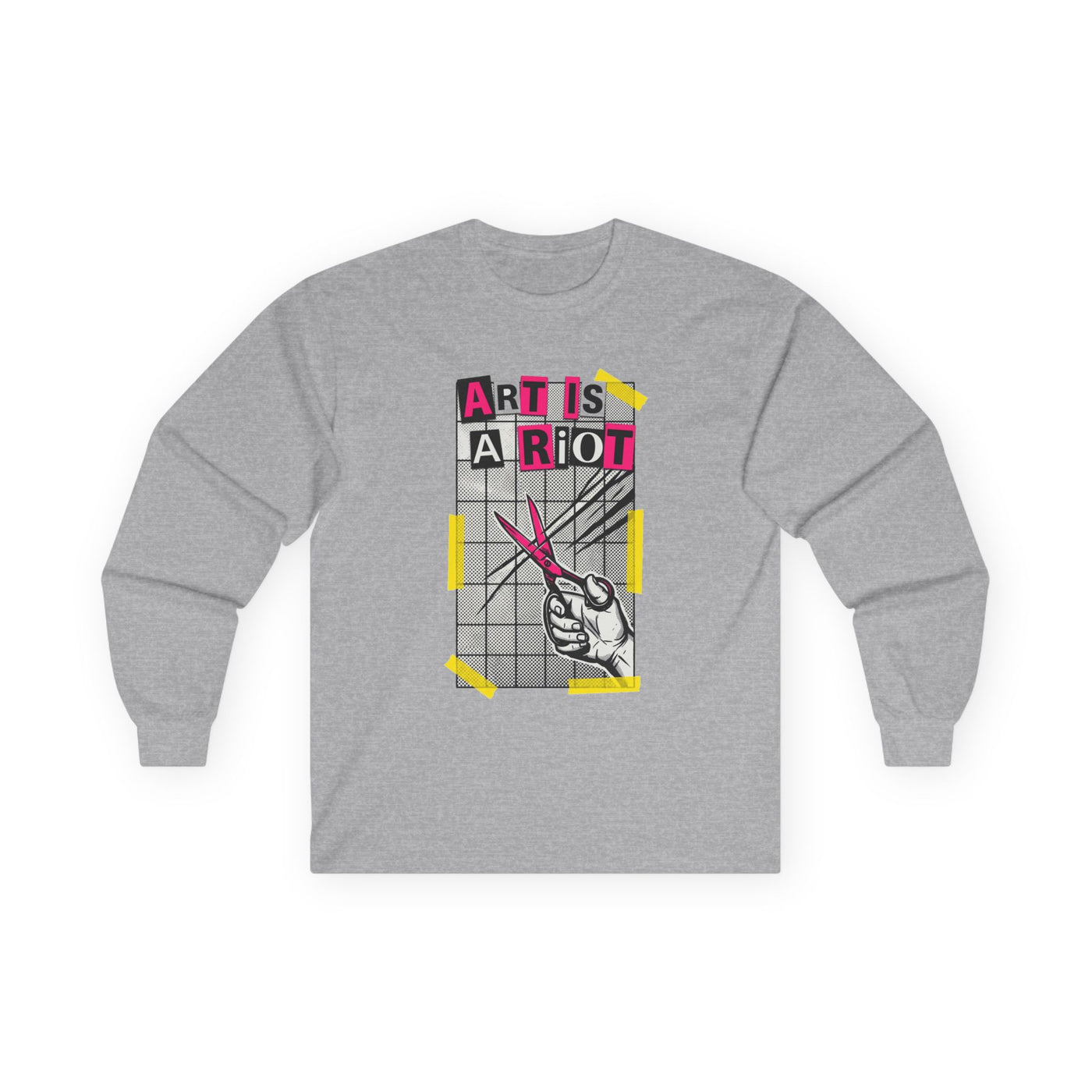 Cut Paste Rebel Zine Manifesto Long Sleeve
