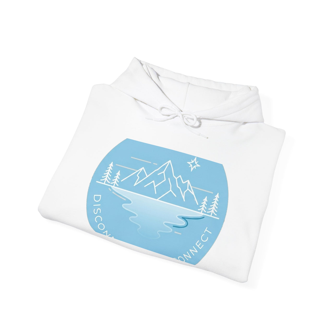 Unplugged Horizons: Glacier Escape Hoodie
