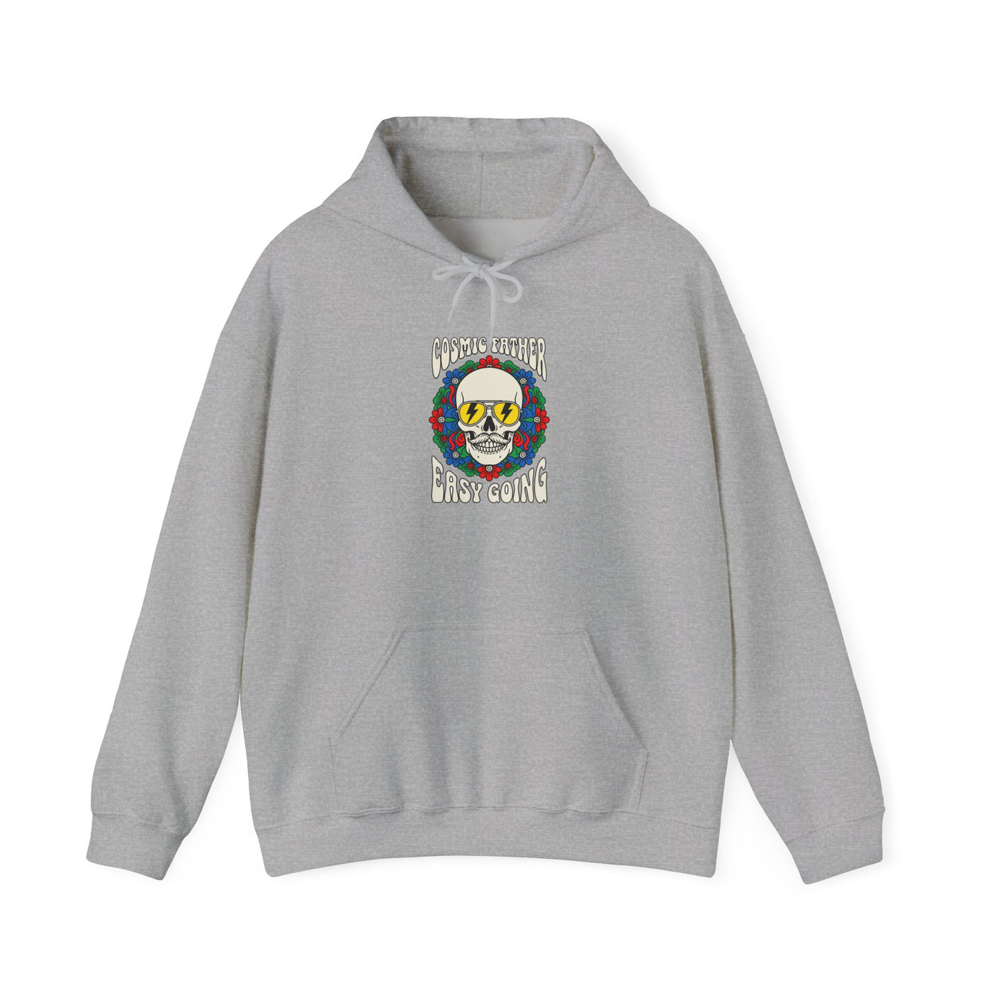 Cosmic Father Retro Skull Graphic Hoodie