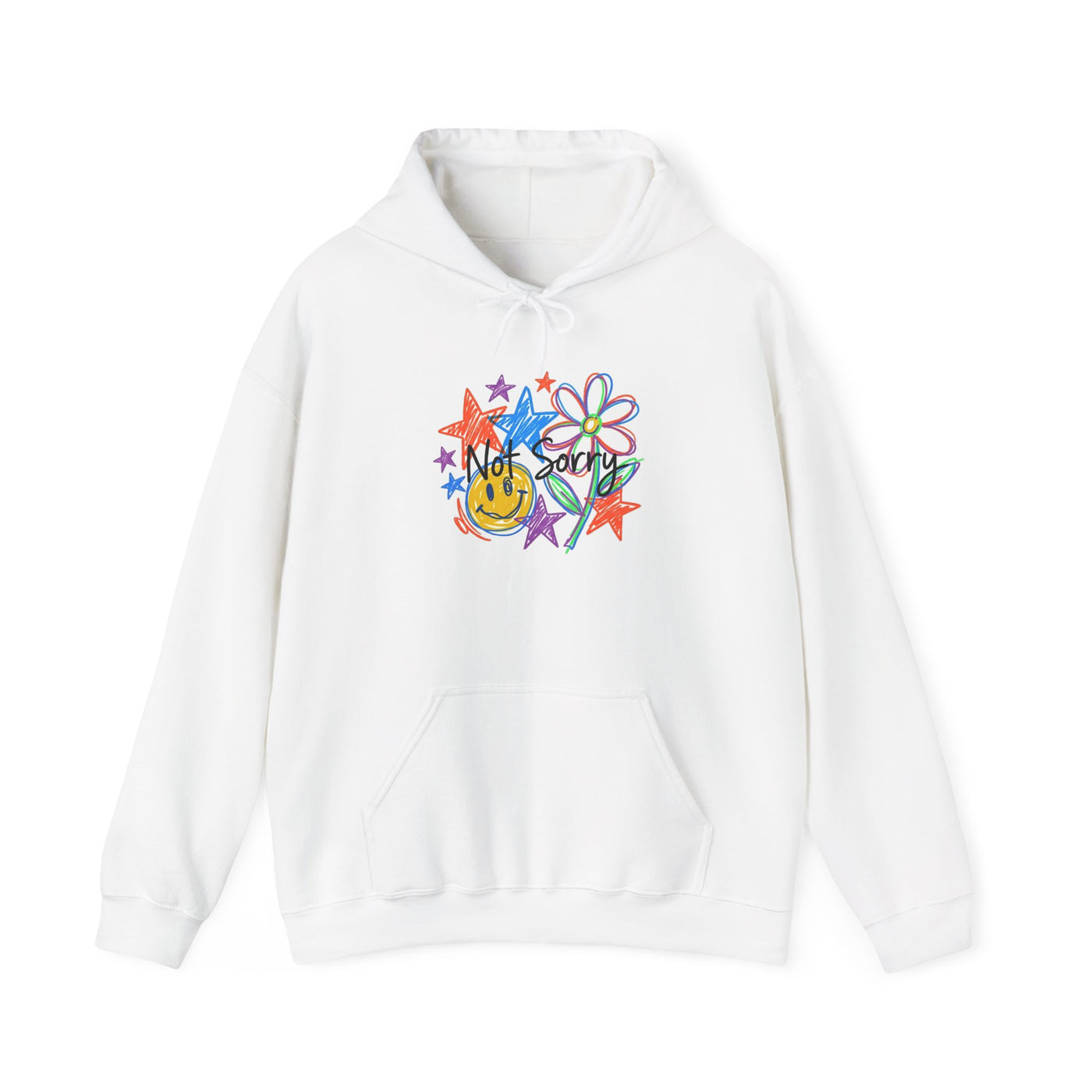 Scribble Your Own Rules Doodle Tee Hoodie