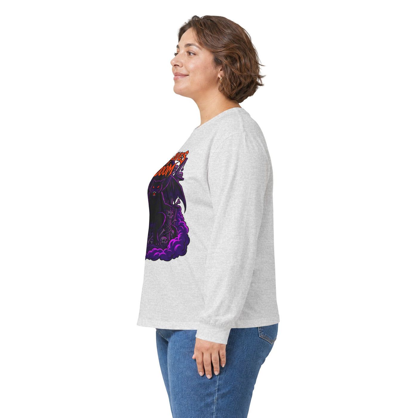Feline of the Abyss Gothic Metal Long Sleeve