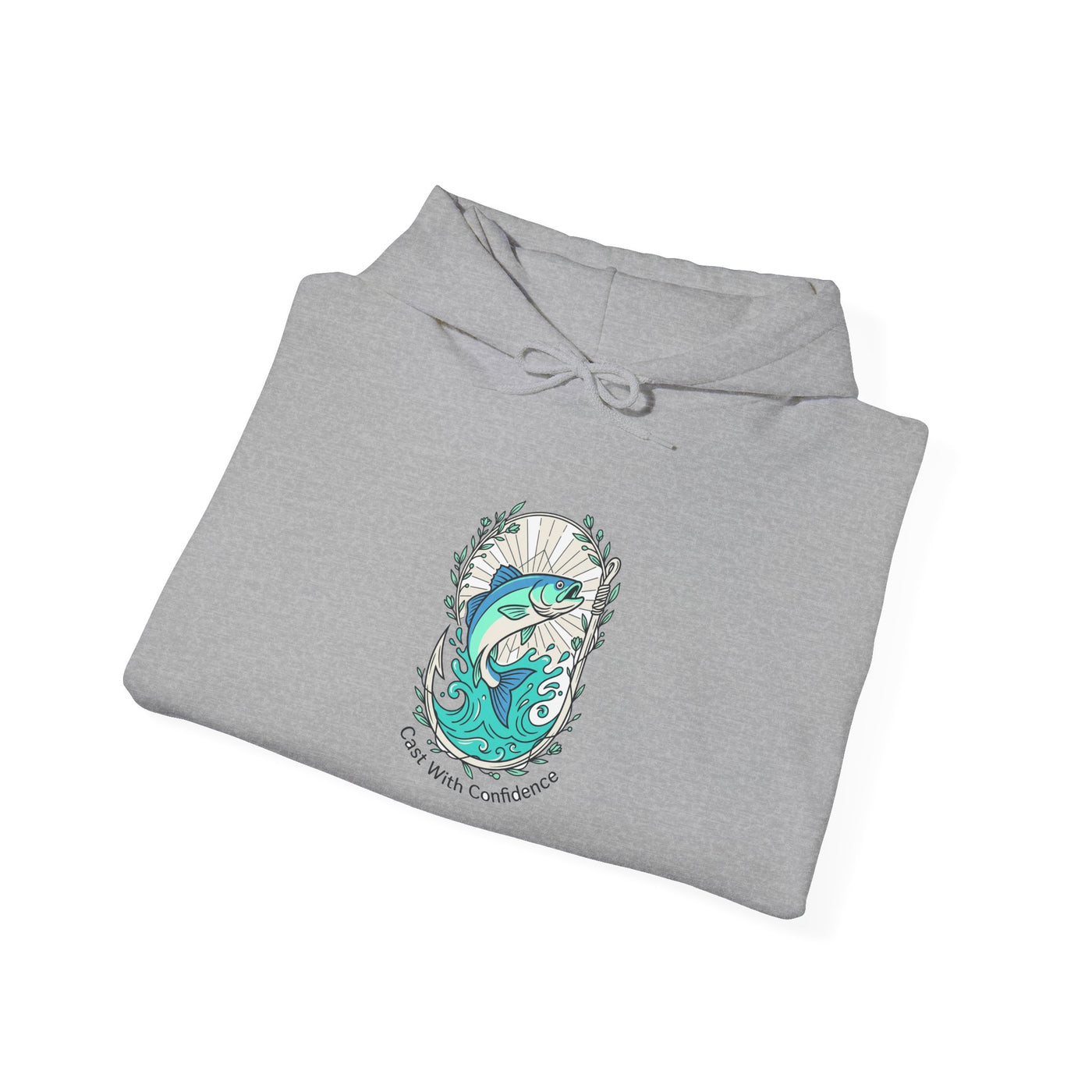 Reel Strength Floral Hook Fishing Hoodie