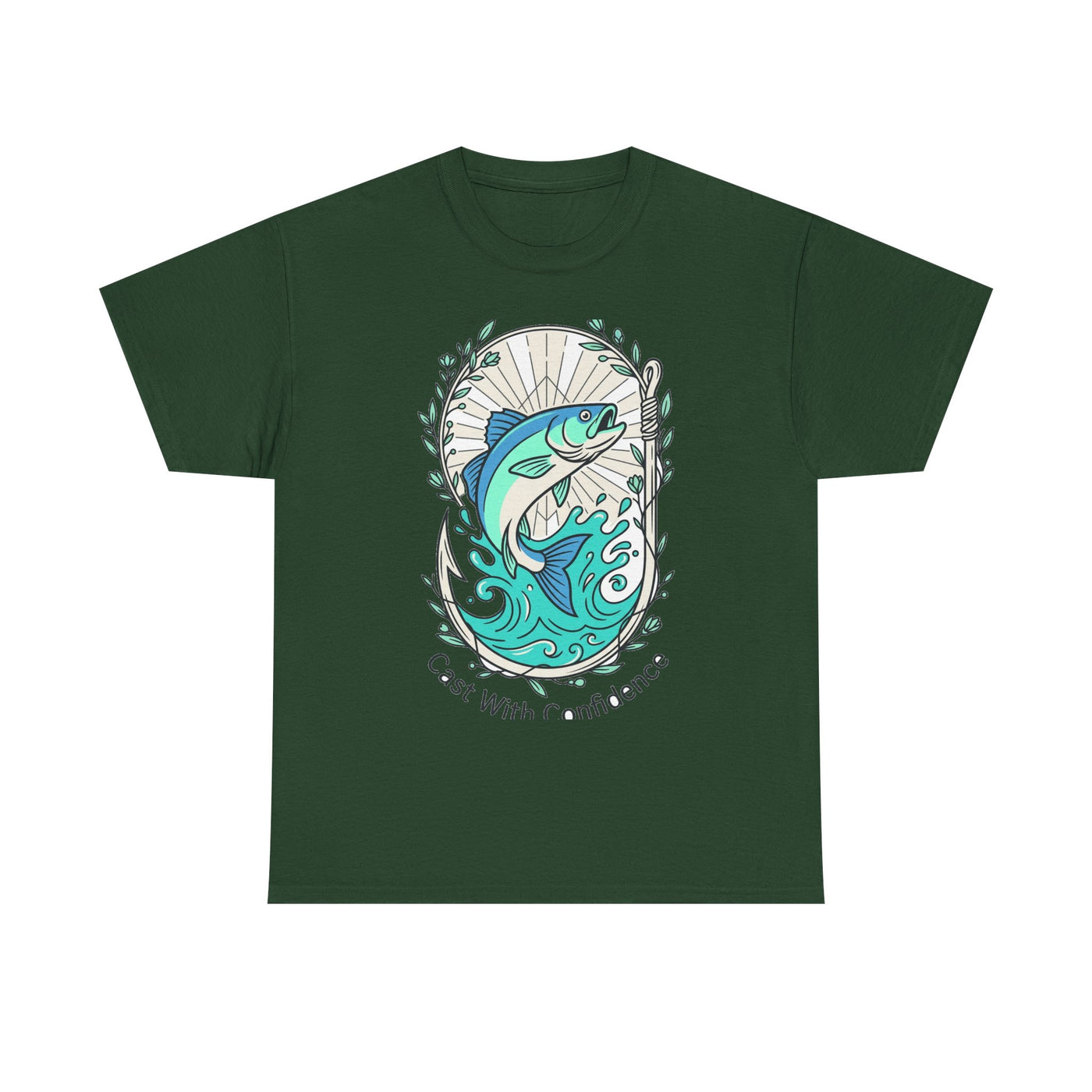 Cast With Confidence Floral Fishing Tee
