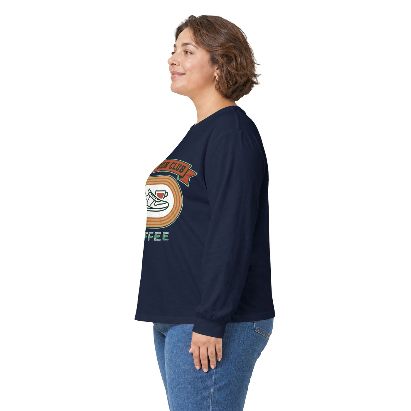 Retro Slow Run Coffee Crest Long Sleeve