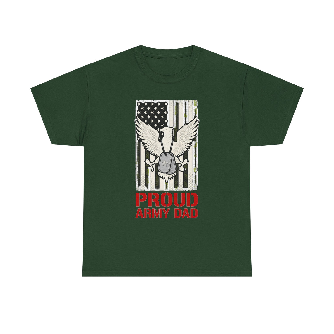 Proud Army Dad Dog Tags & Flag