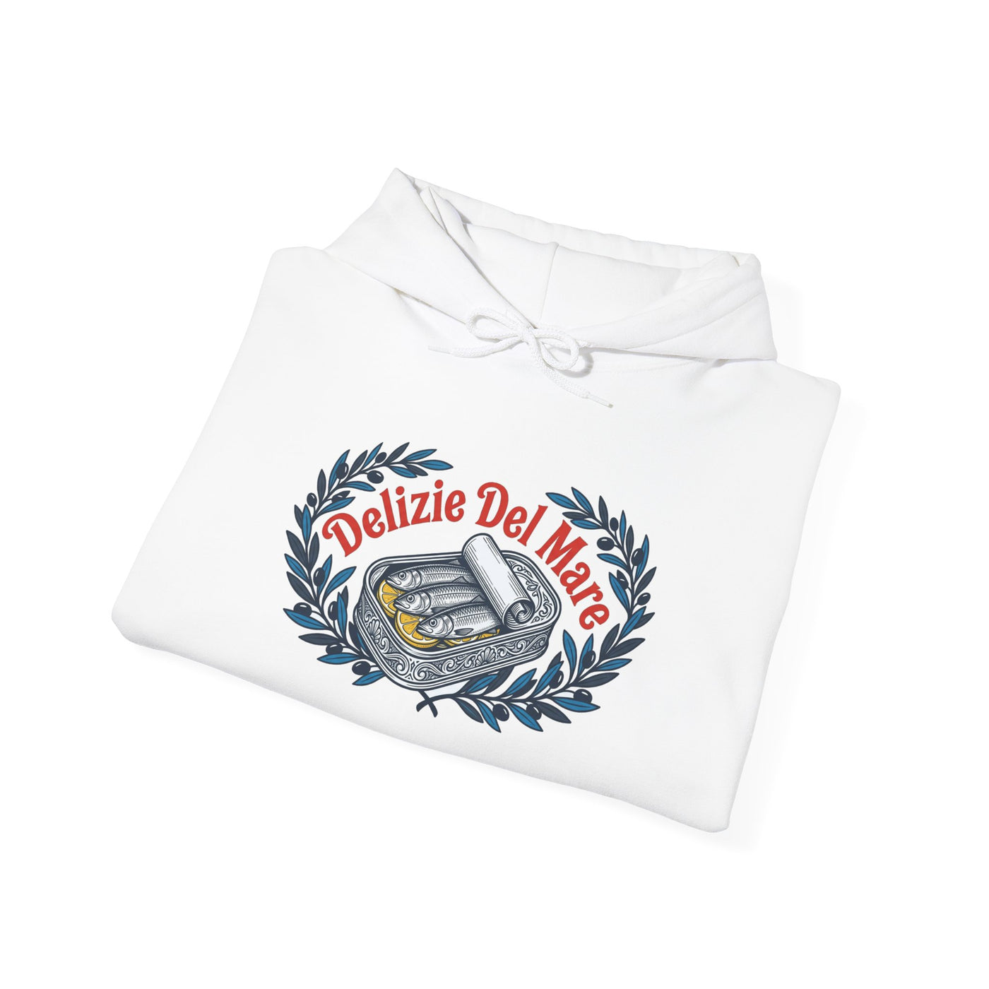 Retro Italian Sardine Tin Art Hoodie