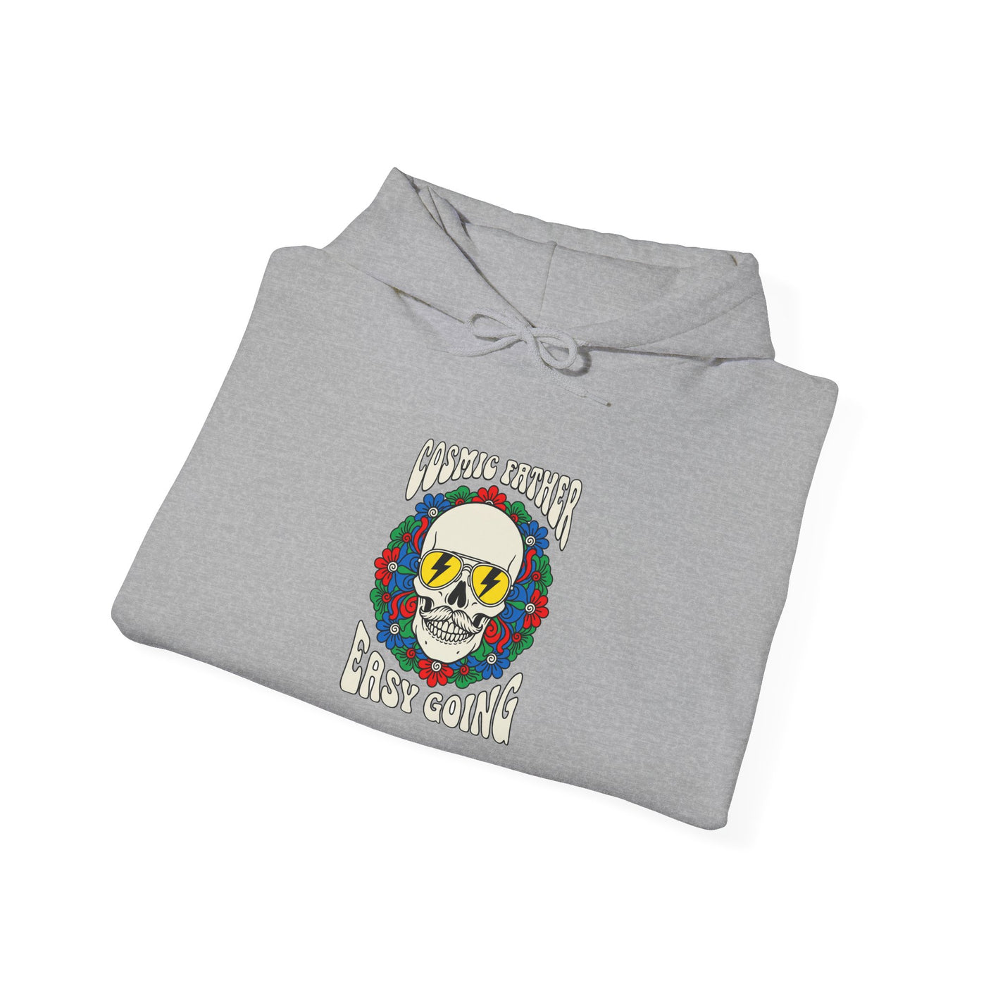 Cosmic Father Retro Skull Graphic Hoodie