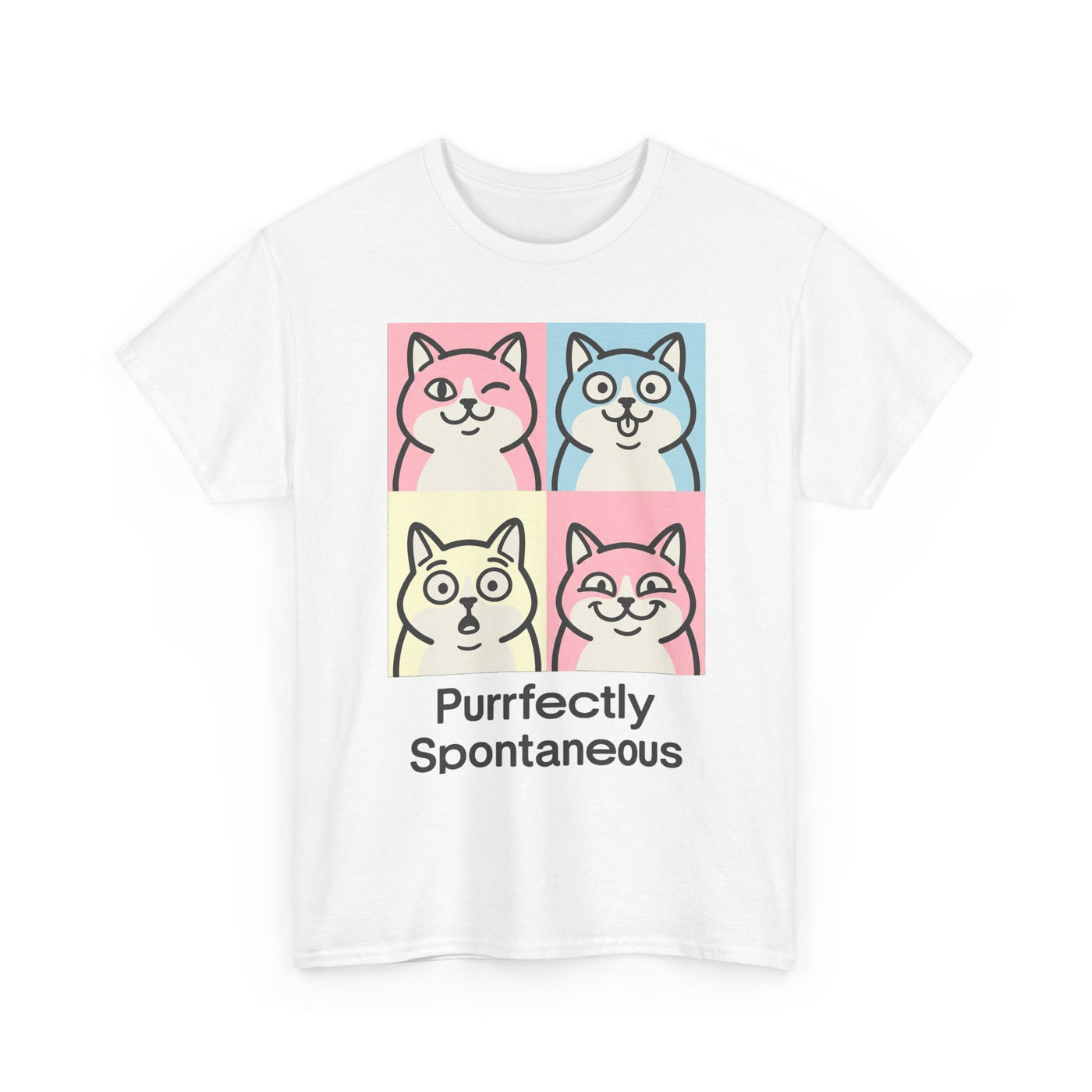 Pastel Pop Art Kitten Grid