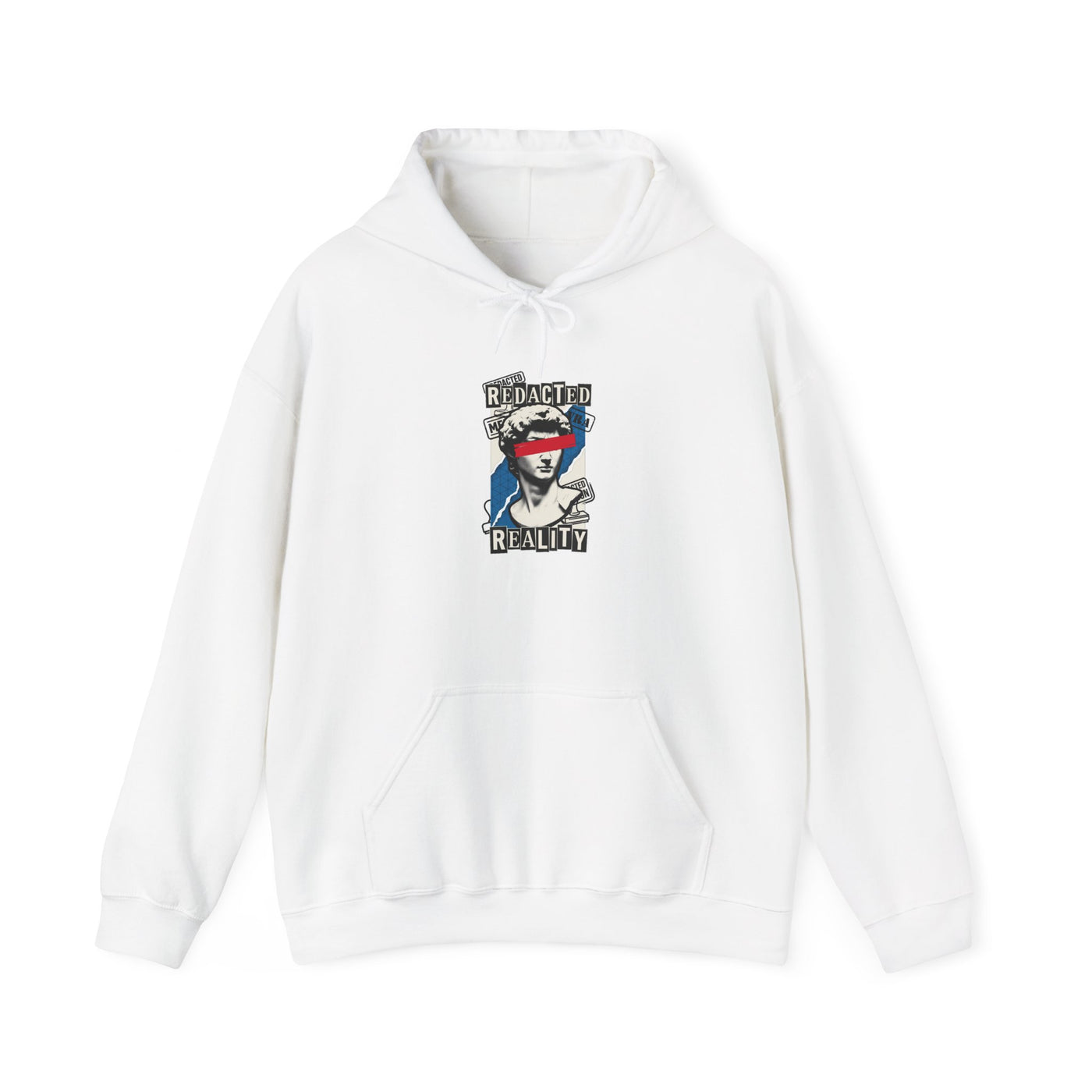 Redacted Reality Halftone Bust Hoodie