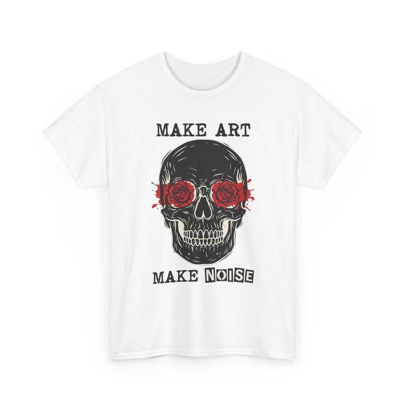 Make Art Make Noise Linocut Skull