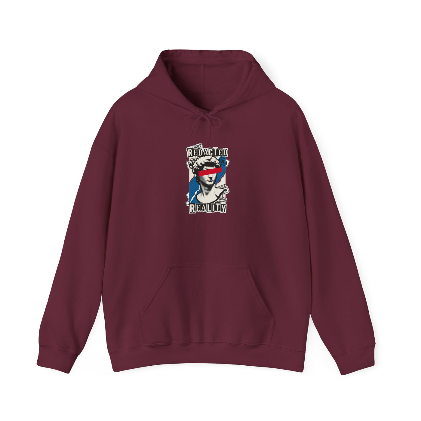 Redacted Reality Halftone Bust Hoodie
