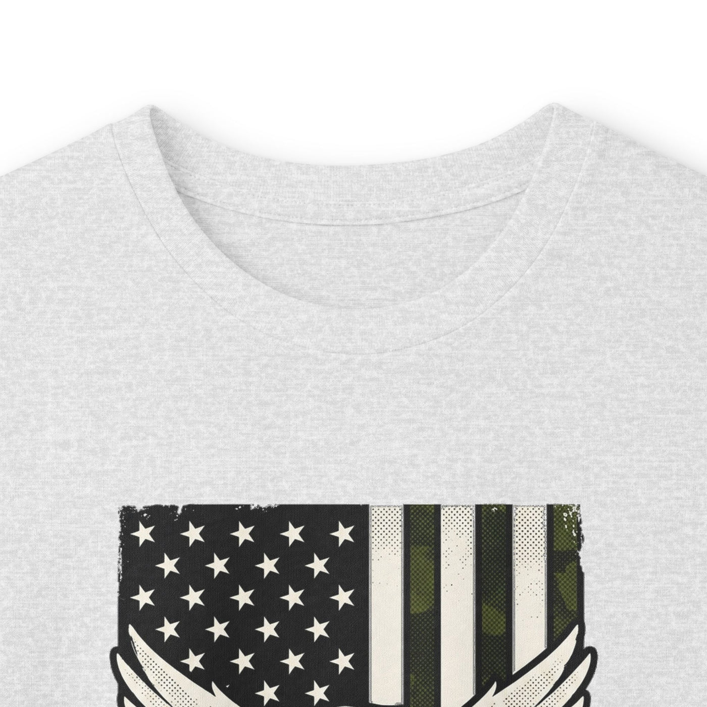 Proud Army Dad Dog Tags & Flag Long Sleeve