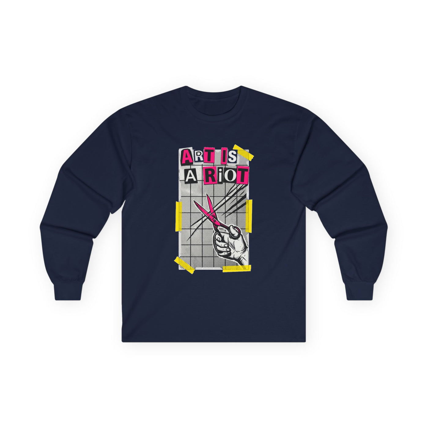 Cut Paste Rebel Zine Manifesto Long Sleeve
