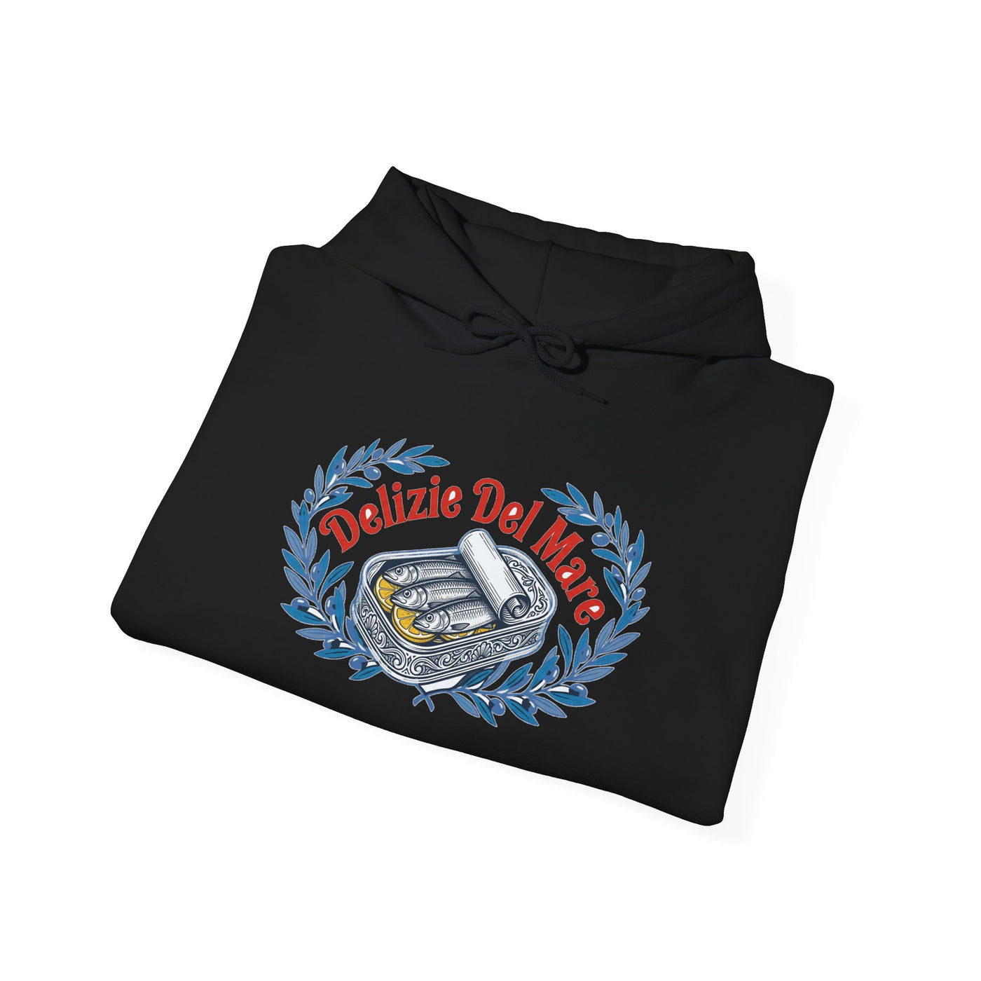 Retro Italian Sardine Tin Art Hoodie