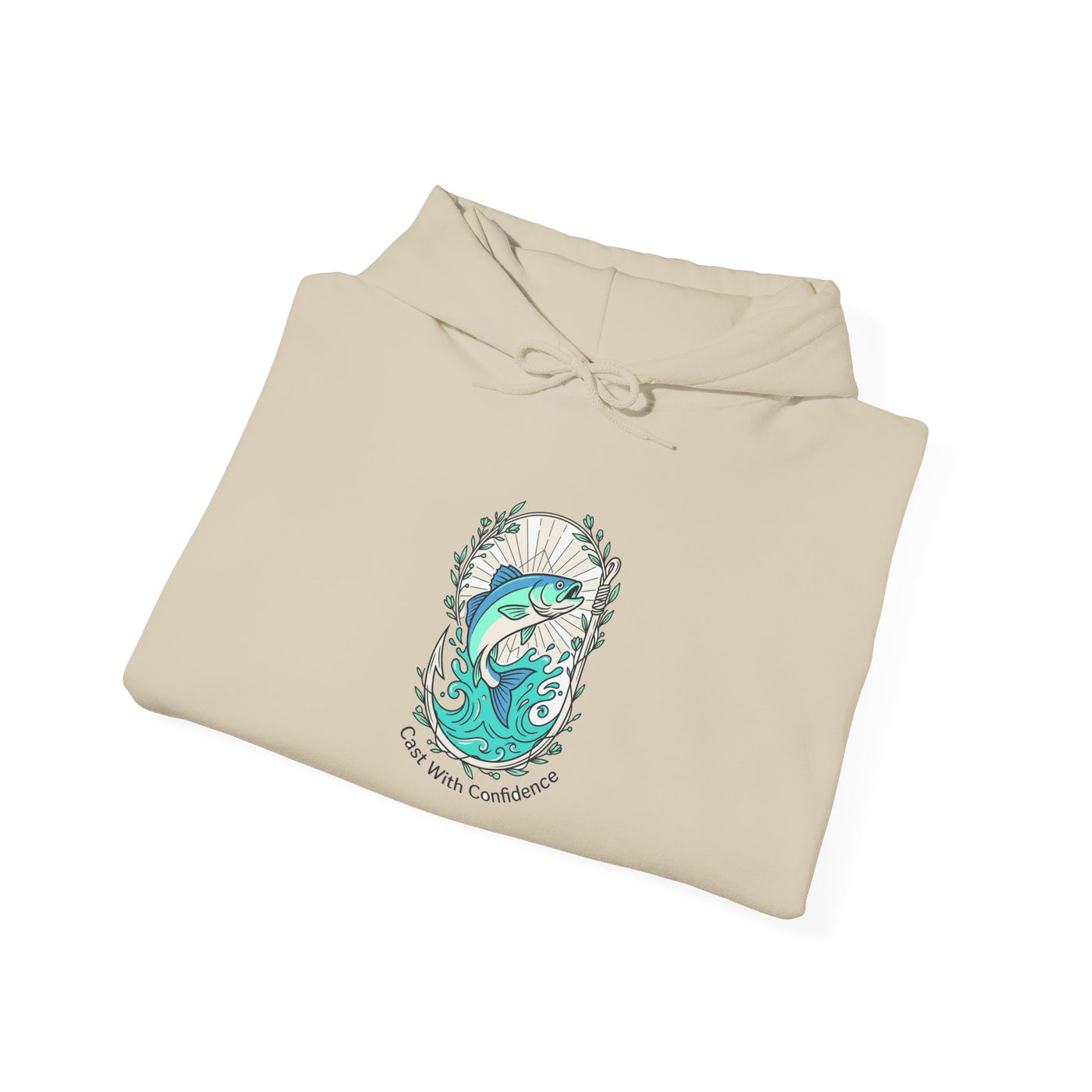 Reel Strength Floral Hook Fishing Hoodie