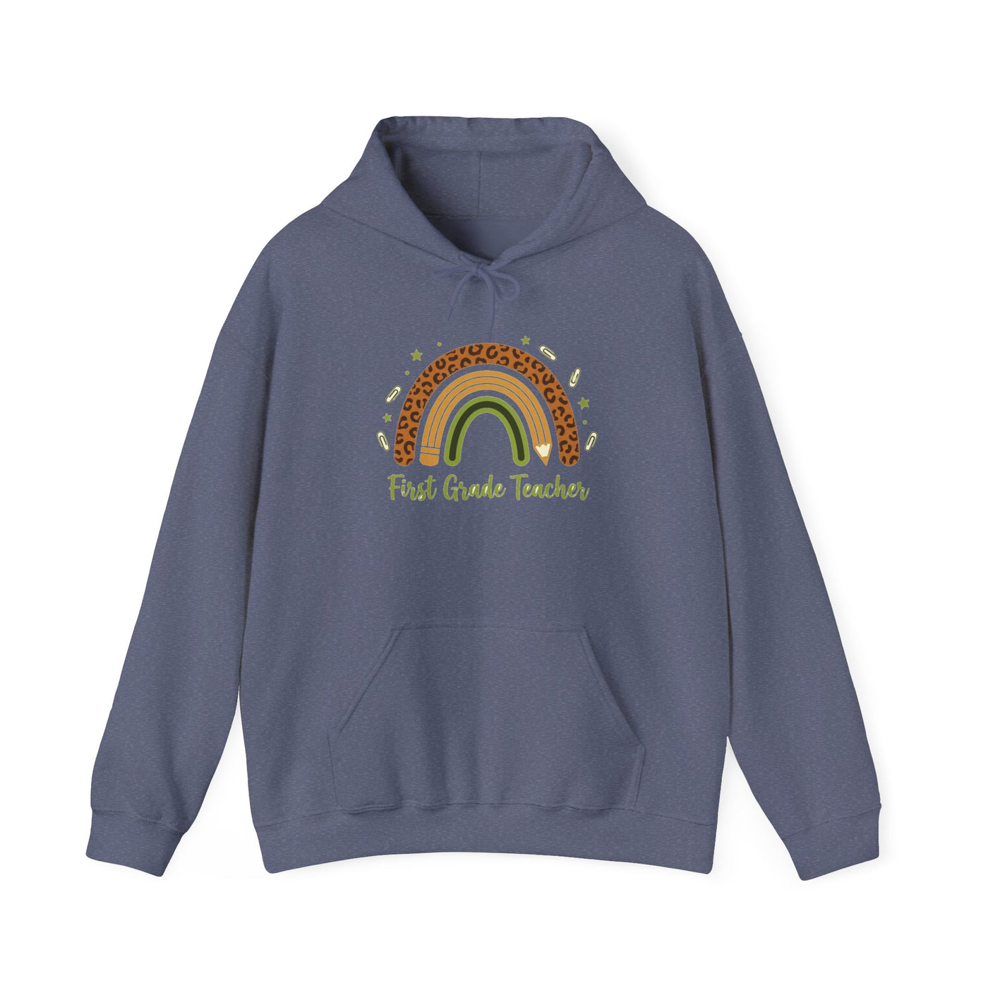 Boho Leopard Rainbow Grade Level Hoodie