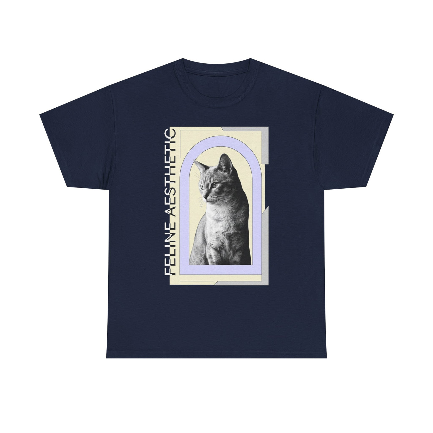 Editorial Feline Aesthetic Cat T-Shirt