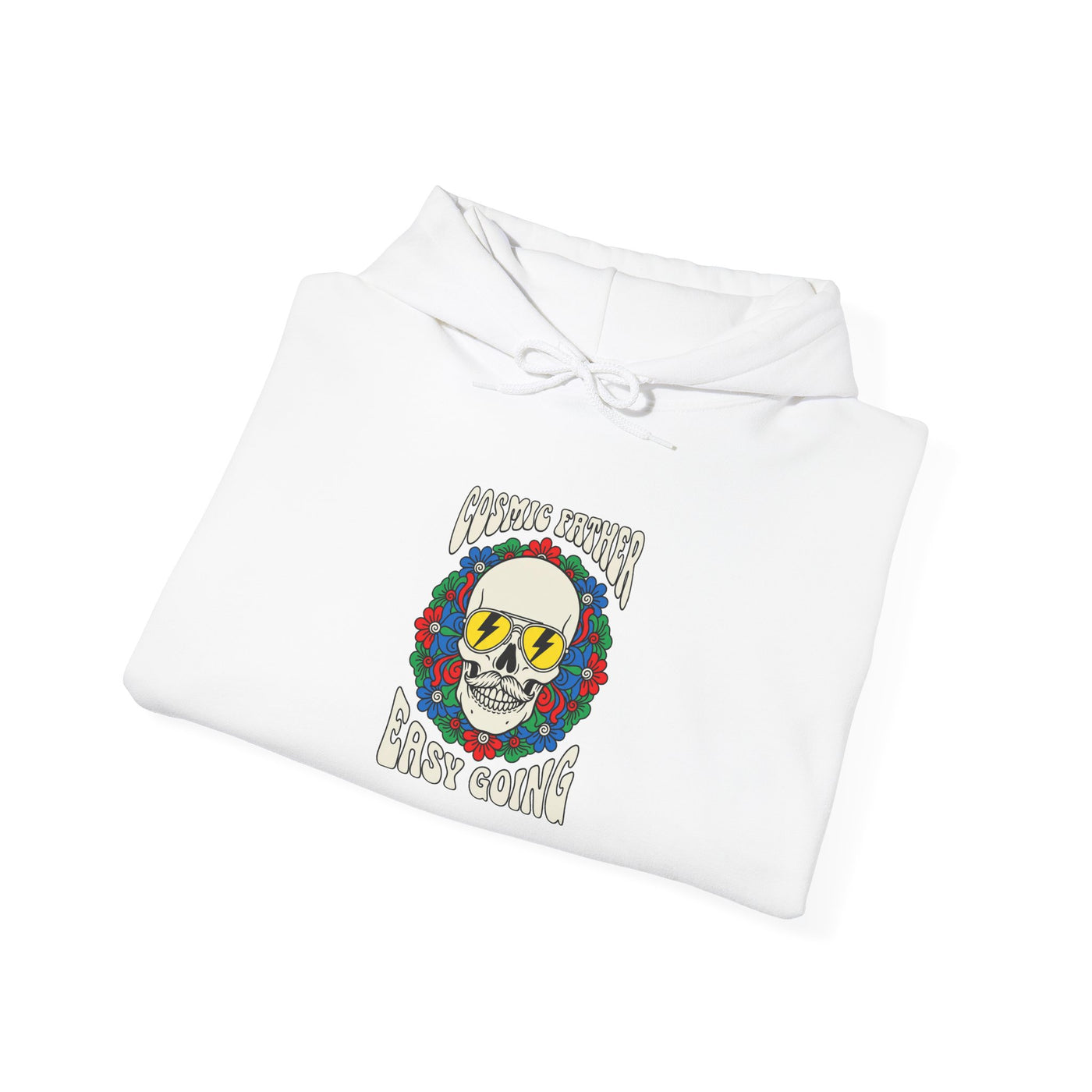 Cosmic Father Retro Skull Graphic Hoodie