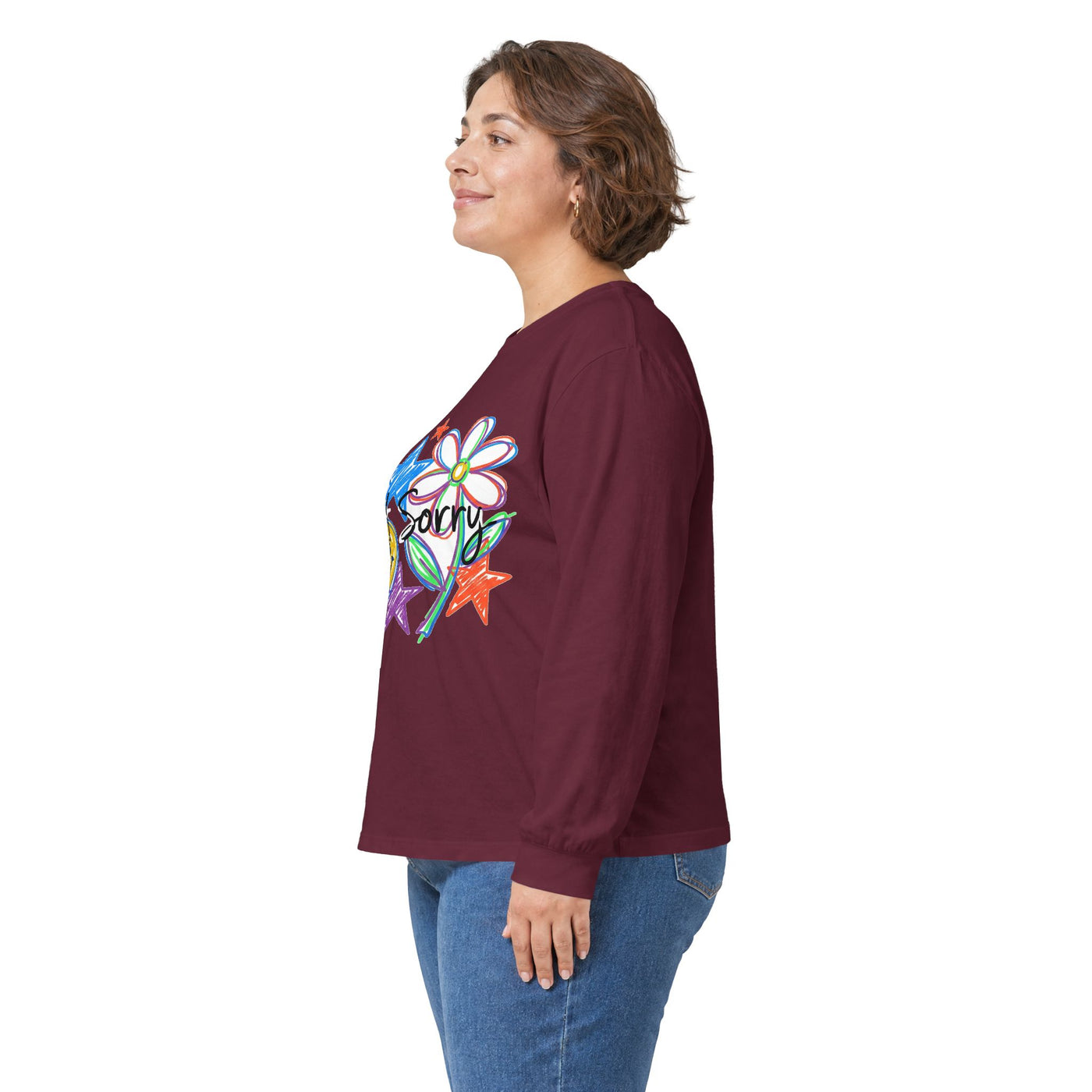 Scribble Your Own Rules Doodle Tee Long Sleeve