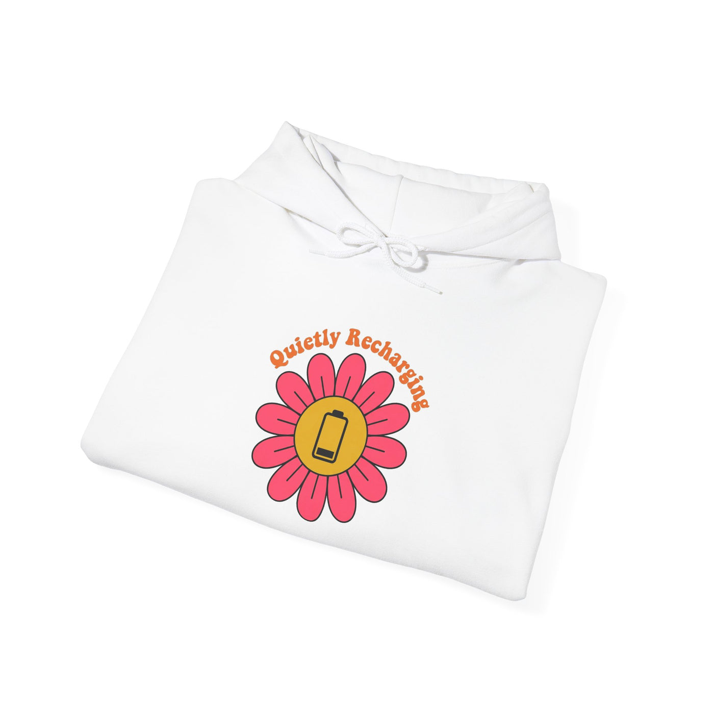 Recharging My Spark Retro Flower Hoodie