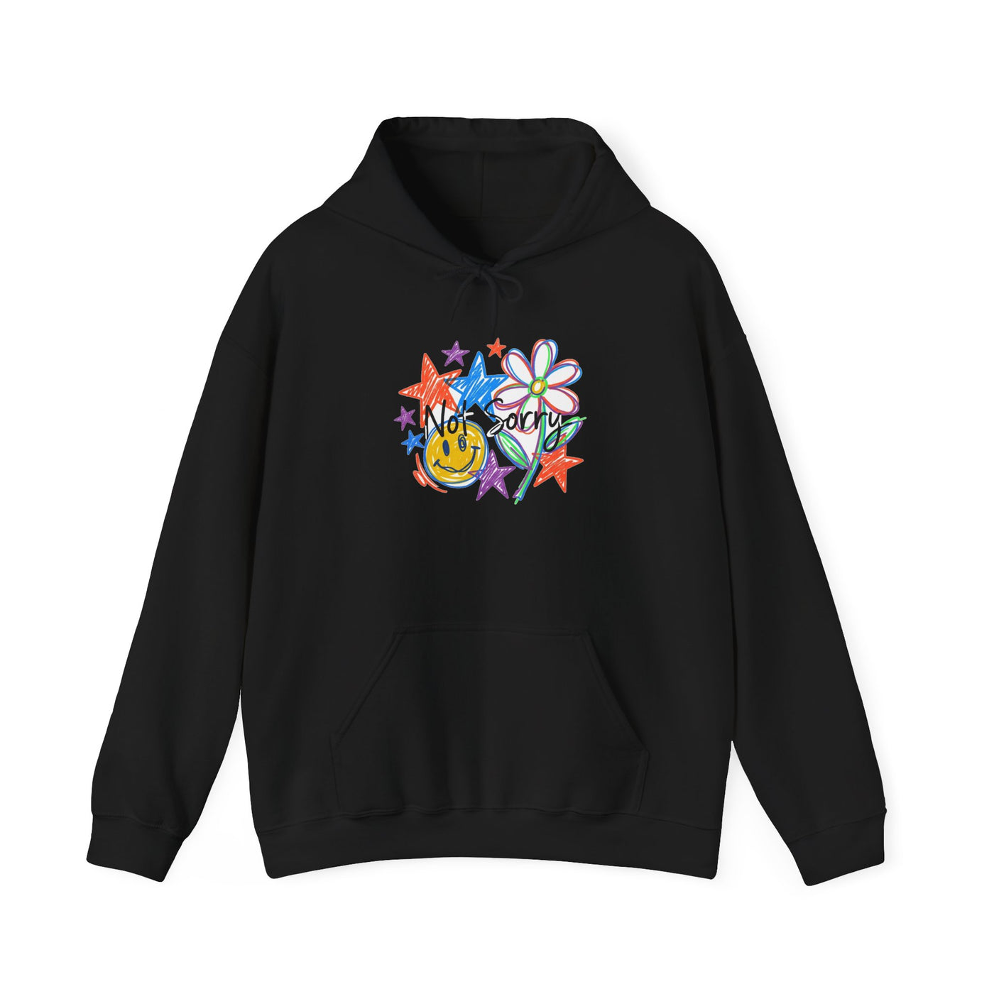 Scribble Your Own Rules Doodle Tee Hoodie