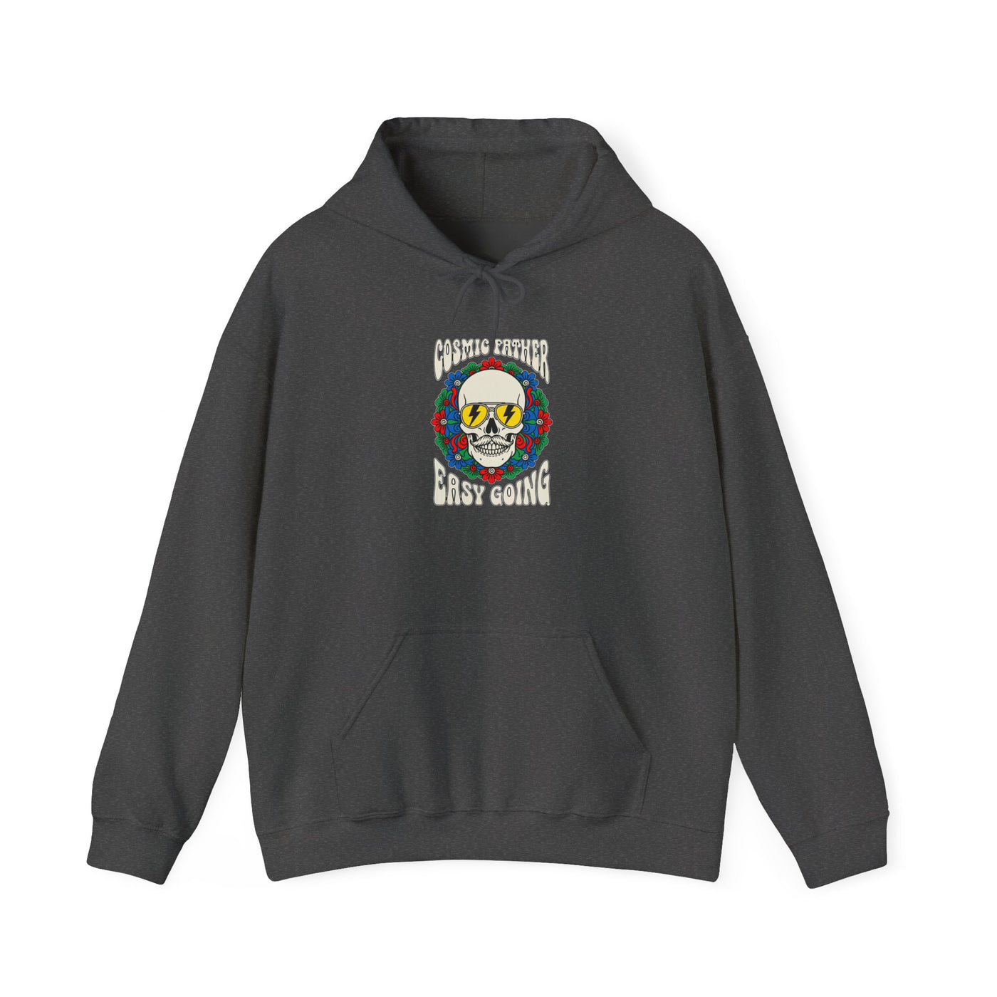 Cosmic Father Retro Skull Graphic Hoodie